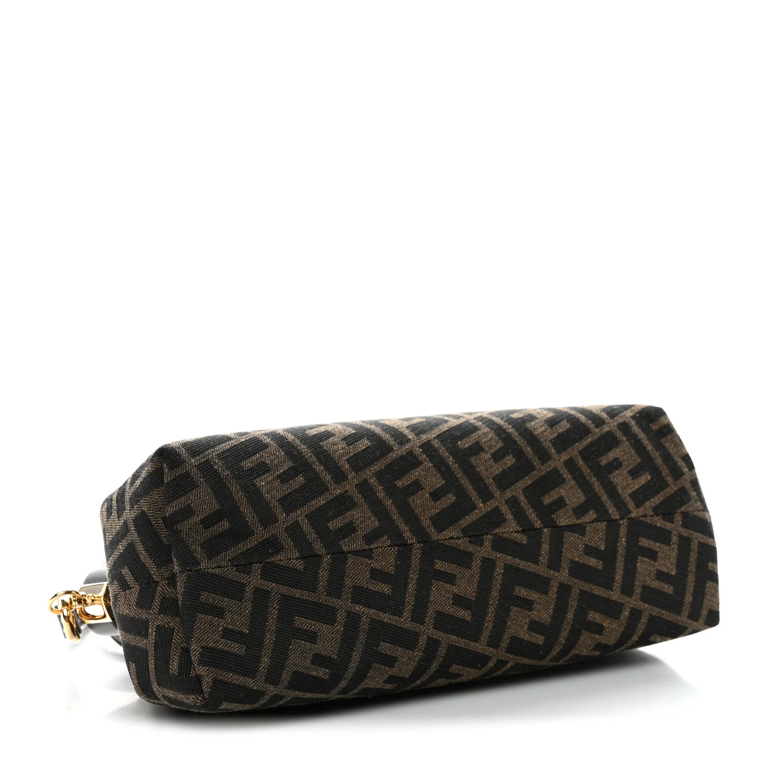 Shiny Nappa Fabric Jacquard FF 1974 Midi Fendi Tobacco Moro Ebano - Image 4