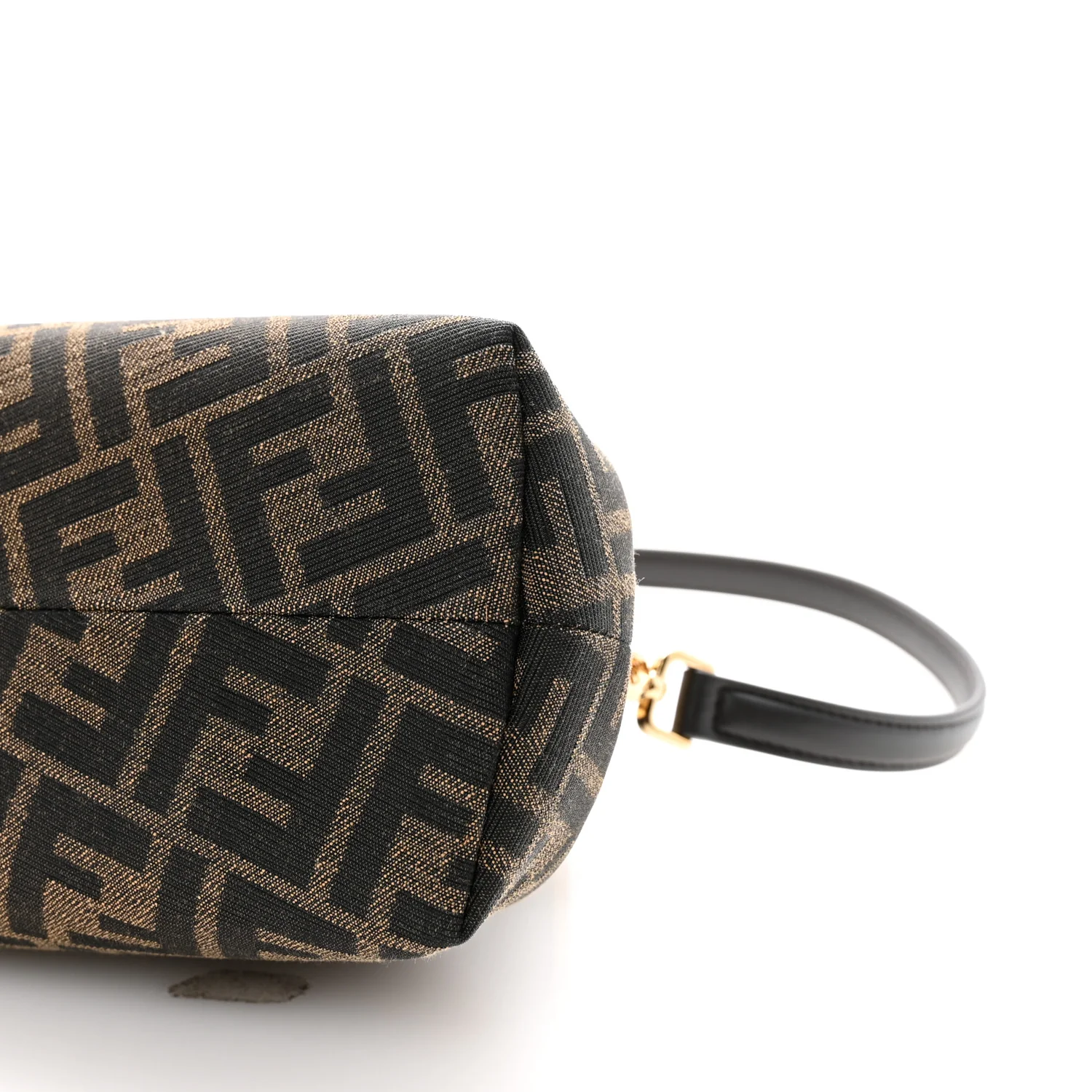 Shiny Nappa Fabric Jacquard FF 1974 Midi Fendi Tobacco Moro Ebano - Image 10