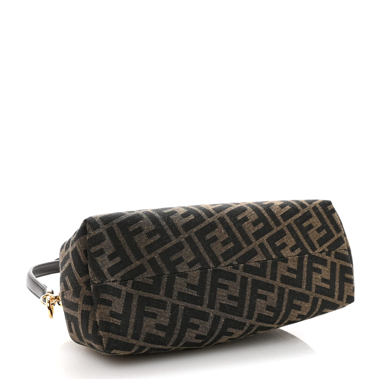 Shiny Nappa Fabric Jacquard FF 1974 Midi Fendi Tobacco Moro Ebano - Image 4