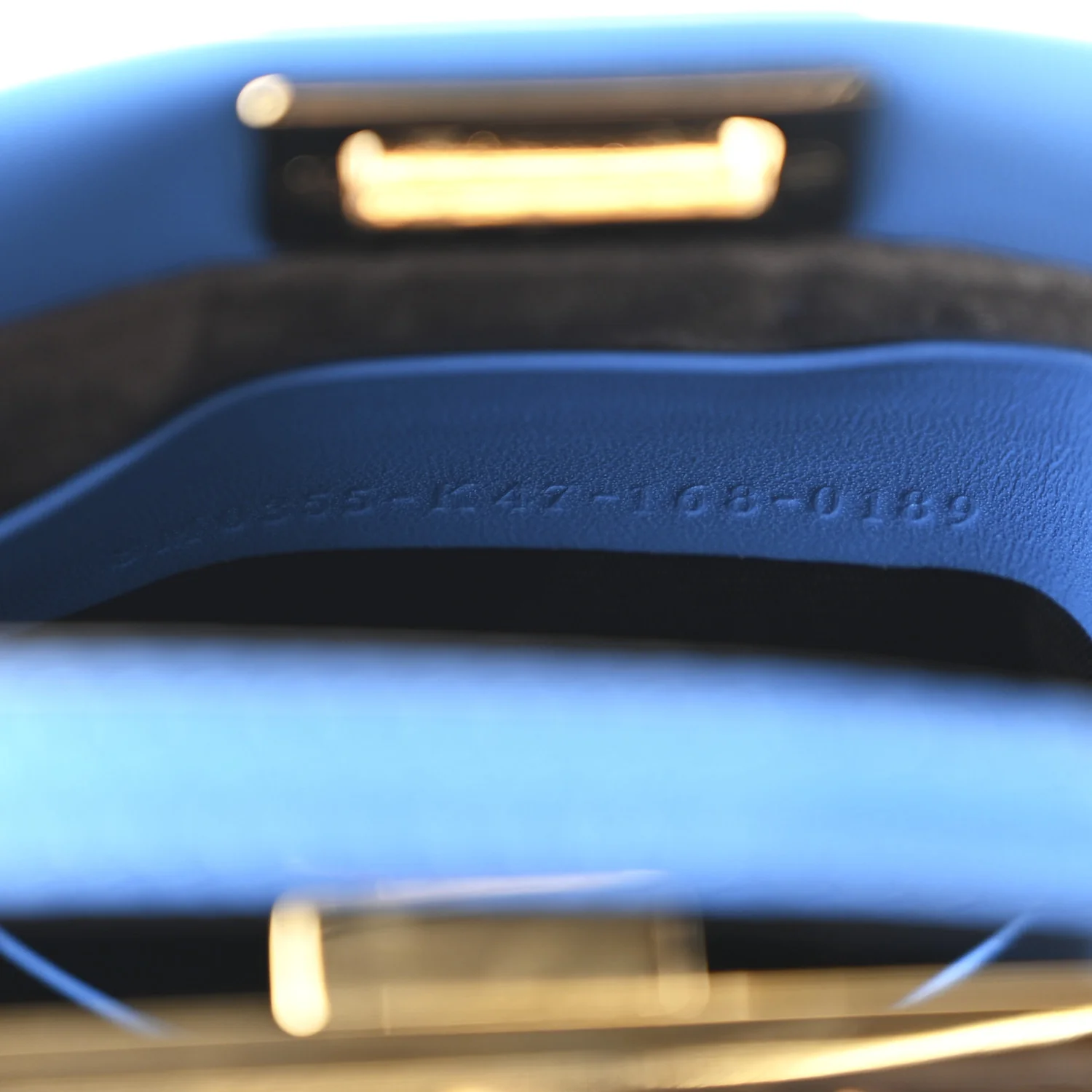 Shiny Nappa Micro Peekaboo Iconic Satchel Blue Royal - Image 8