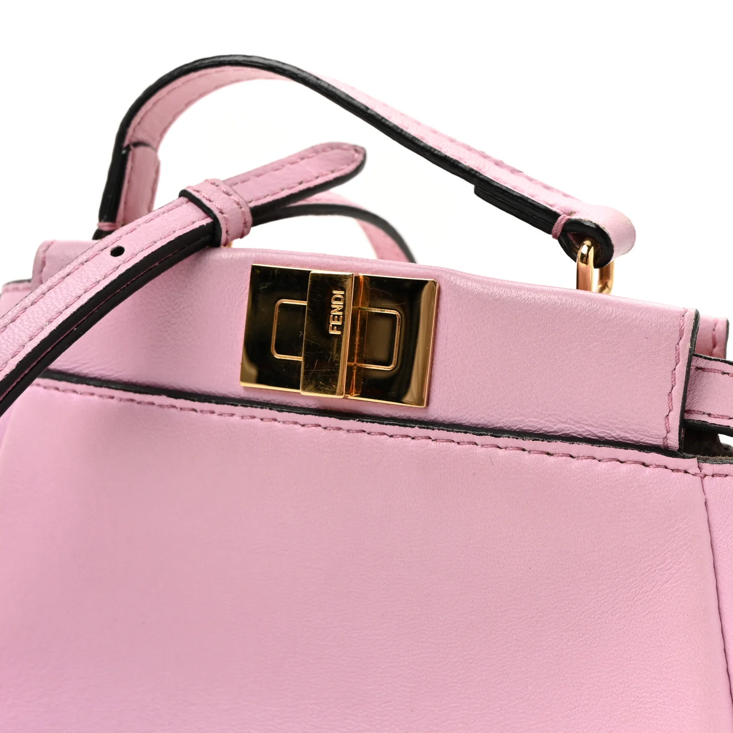 Shiny Nappa Micro Peekaboo Iconic Satchel Lavanda - Image 8