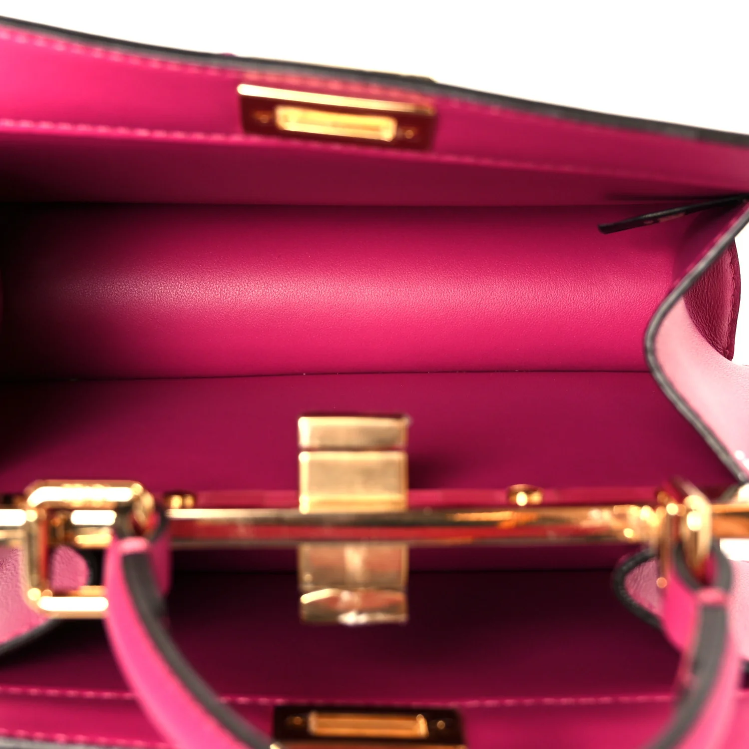 Shiny Nappa Petite Peekaboo I SEE U Satchel Ciclamino Pilar - Image 6