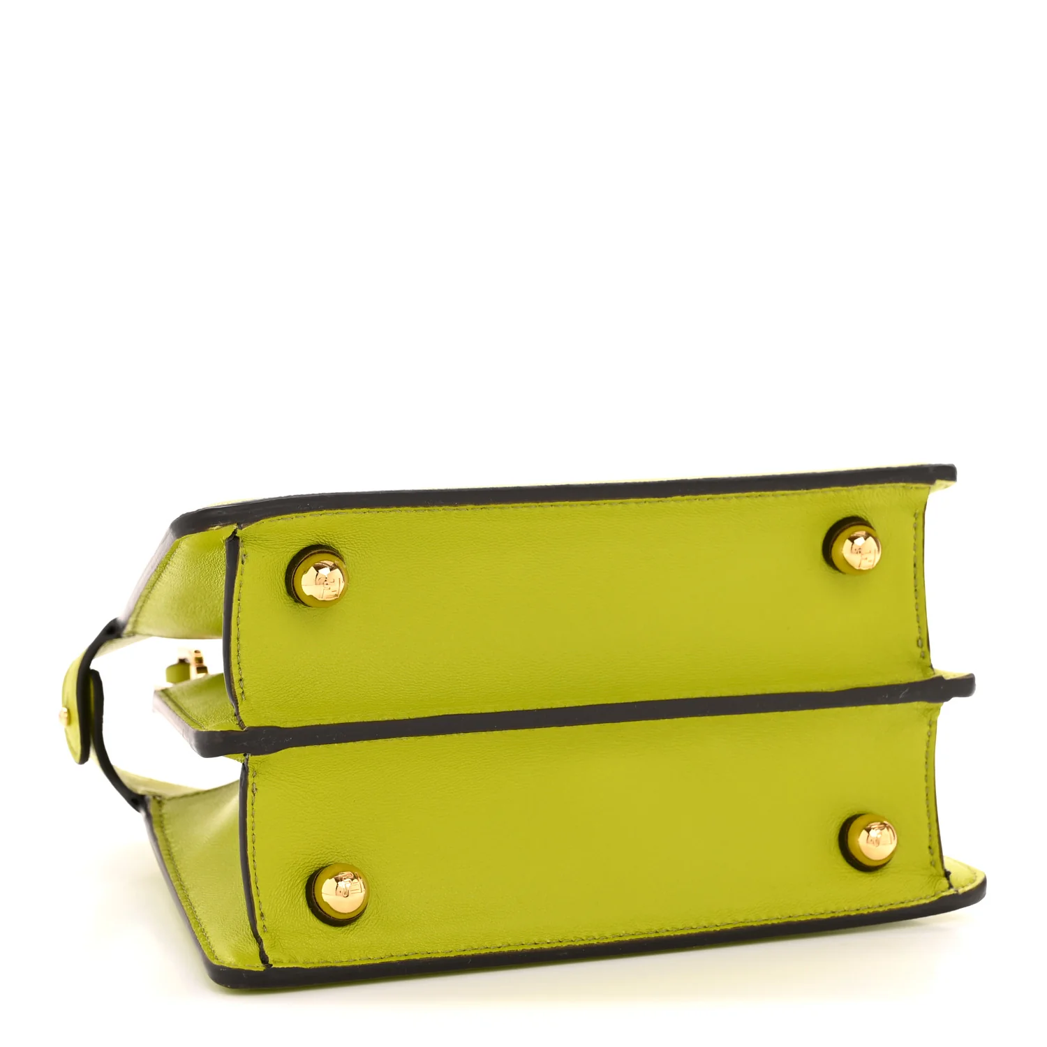 Shiny Nappa Petite Peekaboo I SEE U Satchel  Wasabi - Image 4
