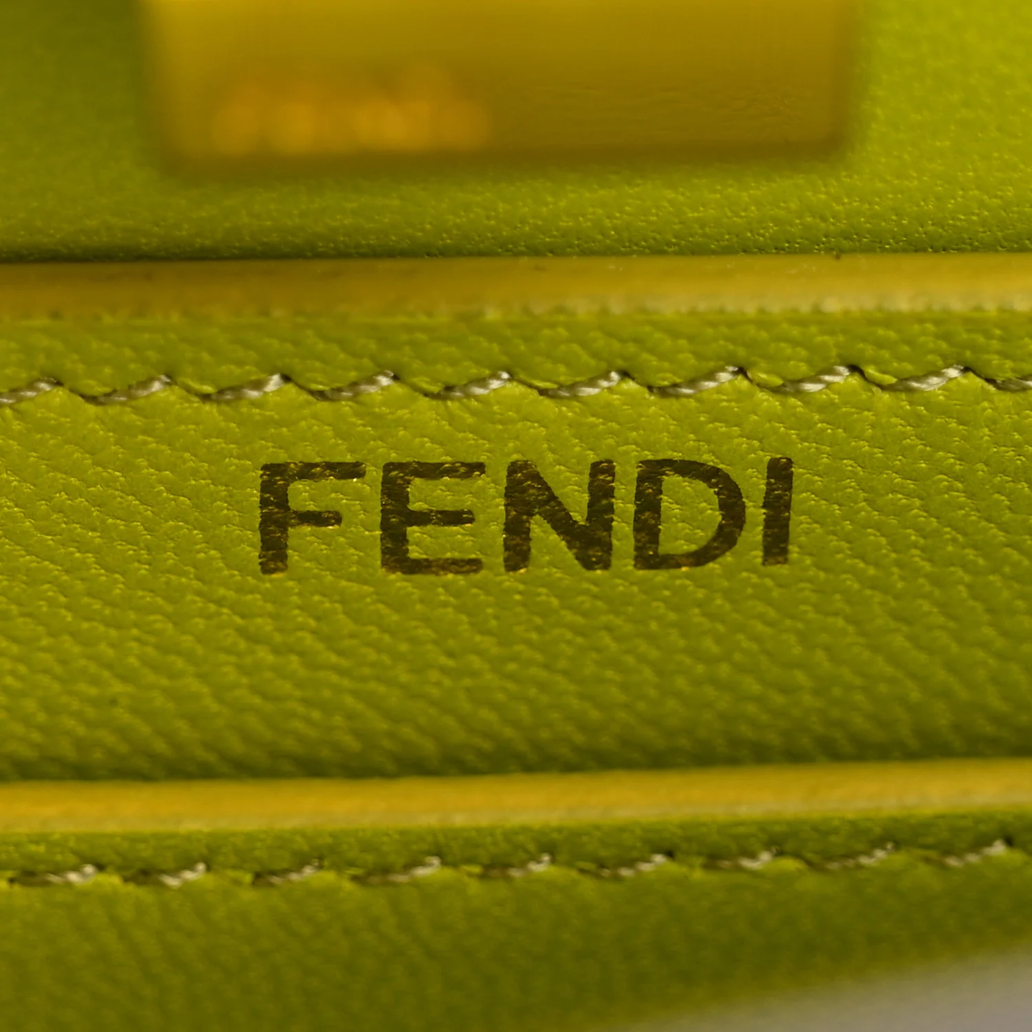 Shiny Nappa Petite Peekaboo I SEE U Satchel  Wasabi - Image 6