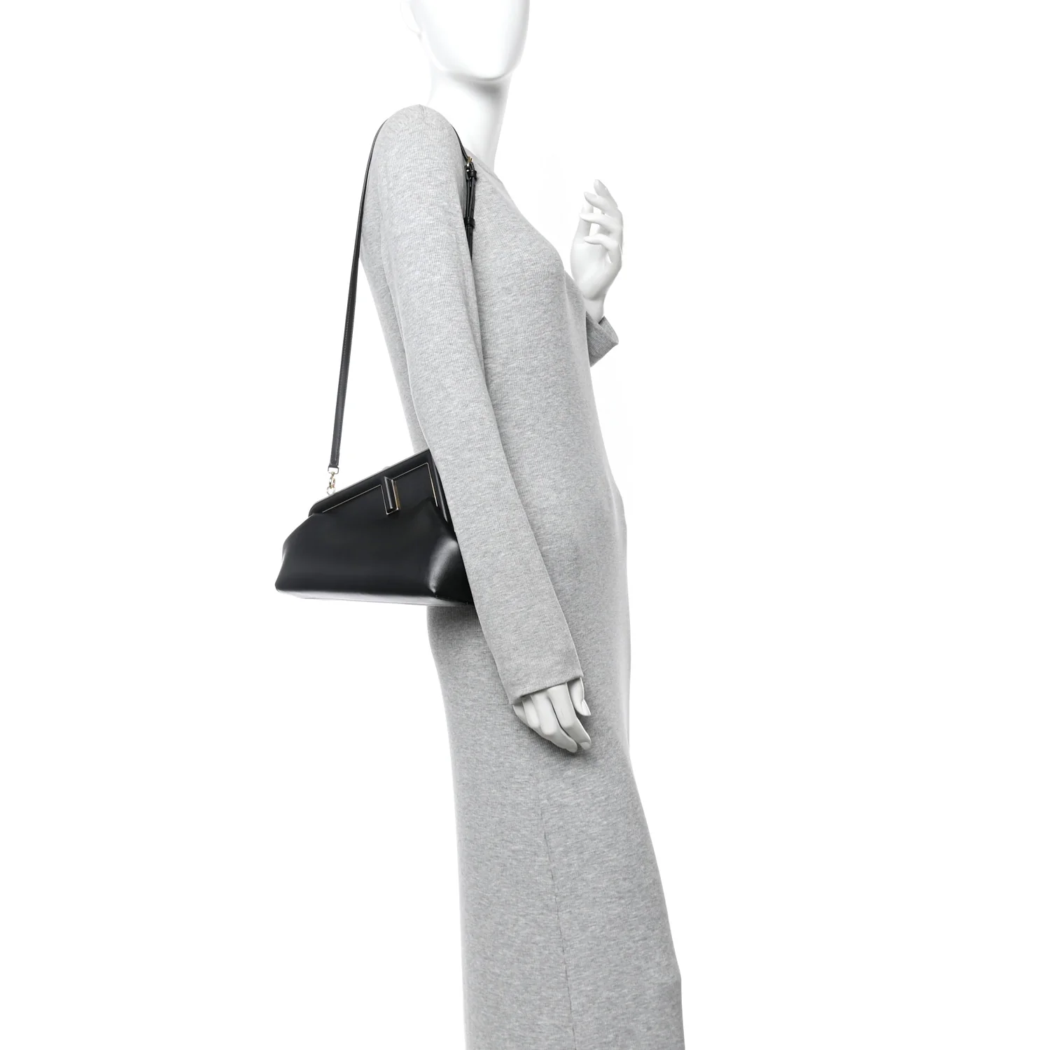 Shiny Nappa Small Fendi First Black - Image 2