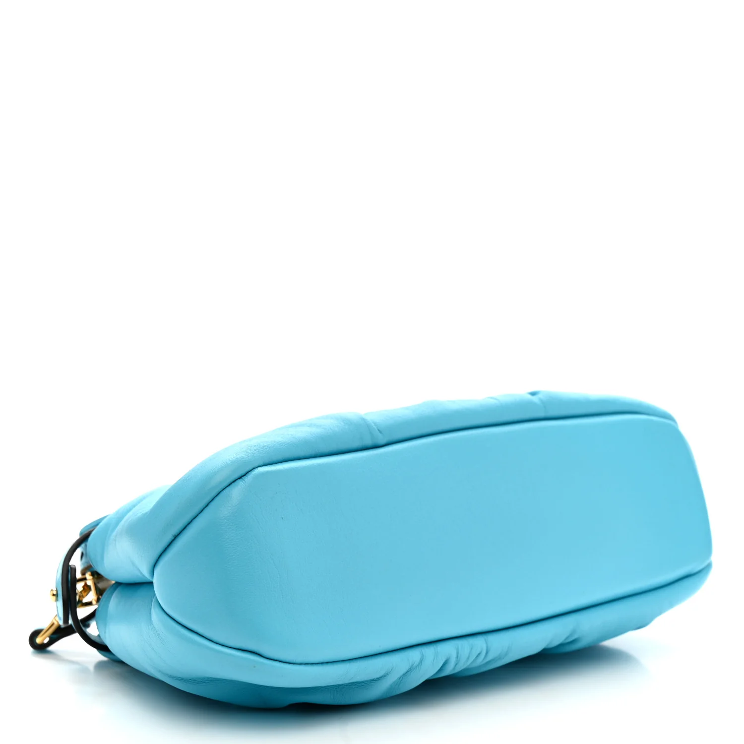 Shiny Nappa Small Peekaboo Click Bag Pool - Image 4