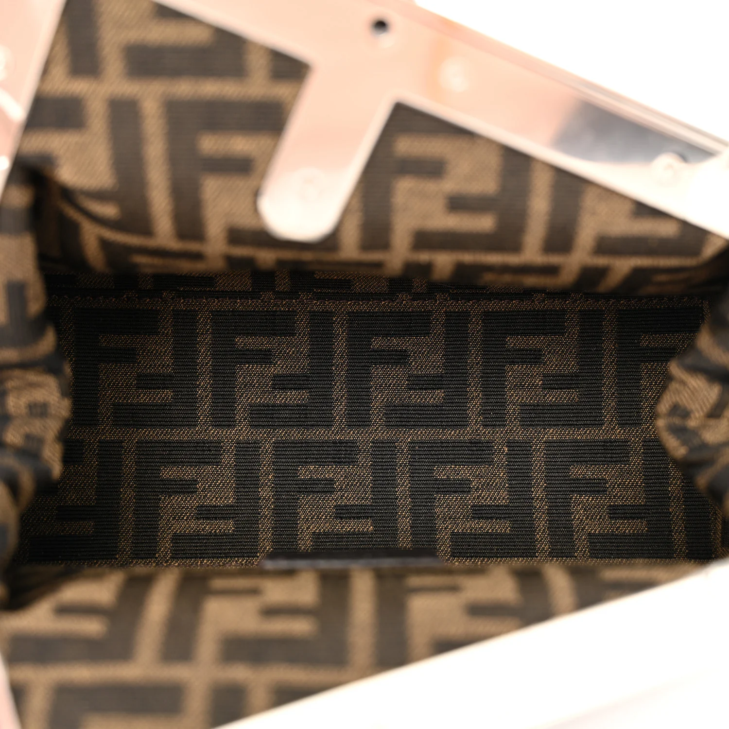 Shiny Nappa Snakeskin Small Fendi First Anthracite Asfalto - Image 5