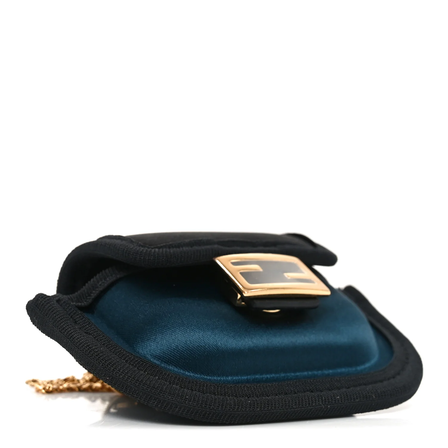 Silk Satin Pico Baguette Charm Blue Velvet Black - Image 3