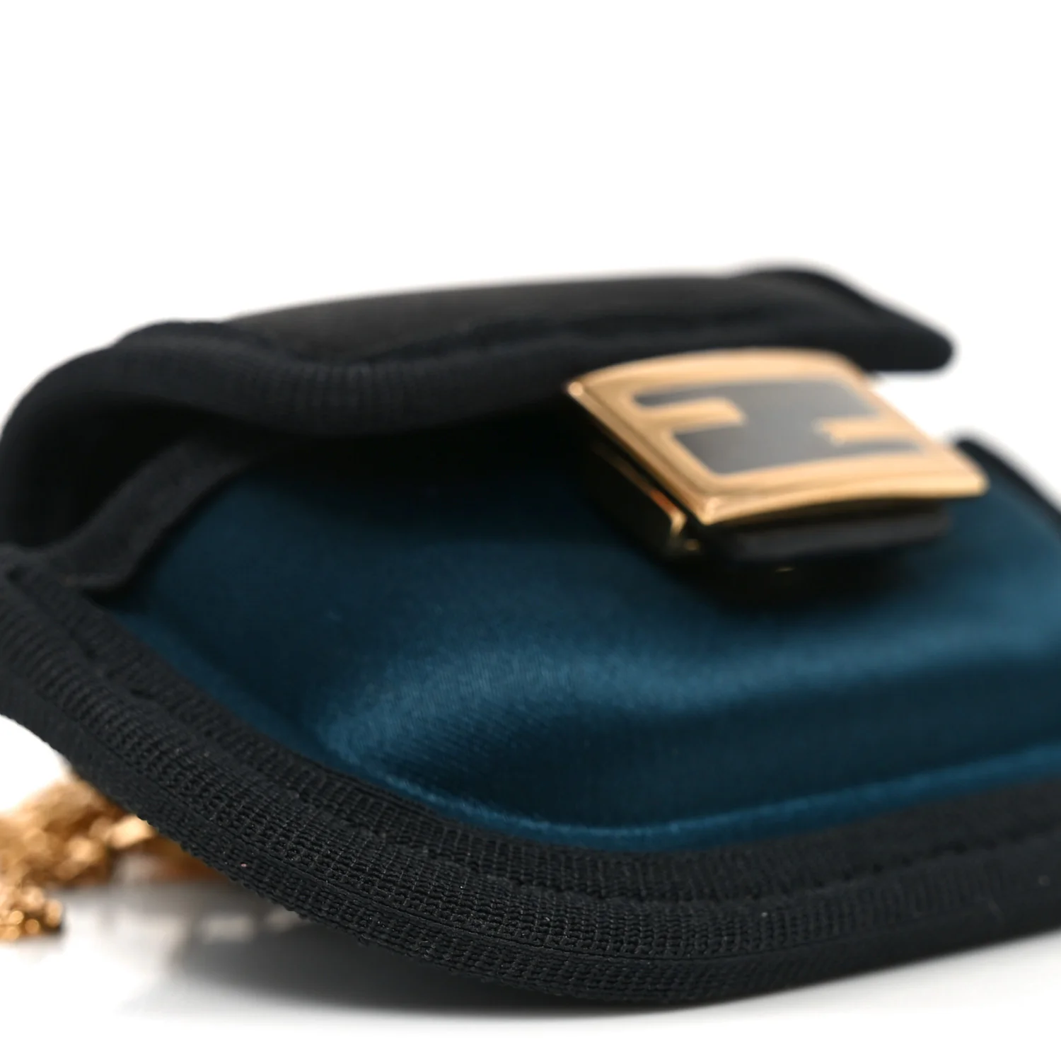 Silk Satin Pico Baguette Charm Blue Velvet Black - Image 6