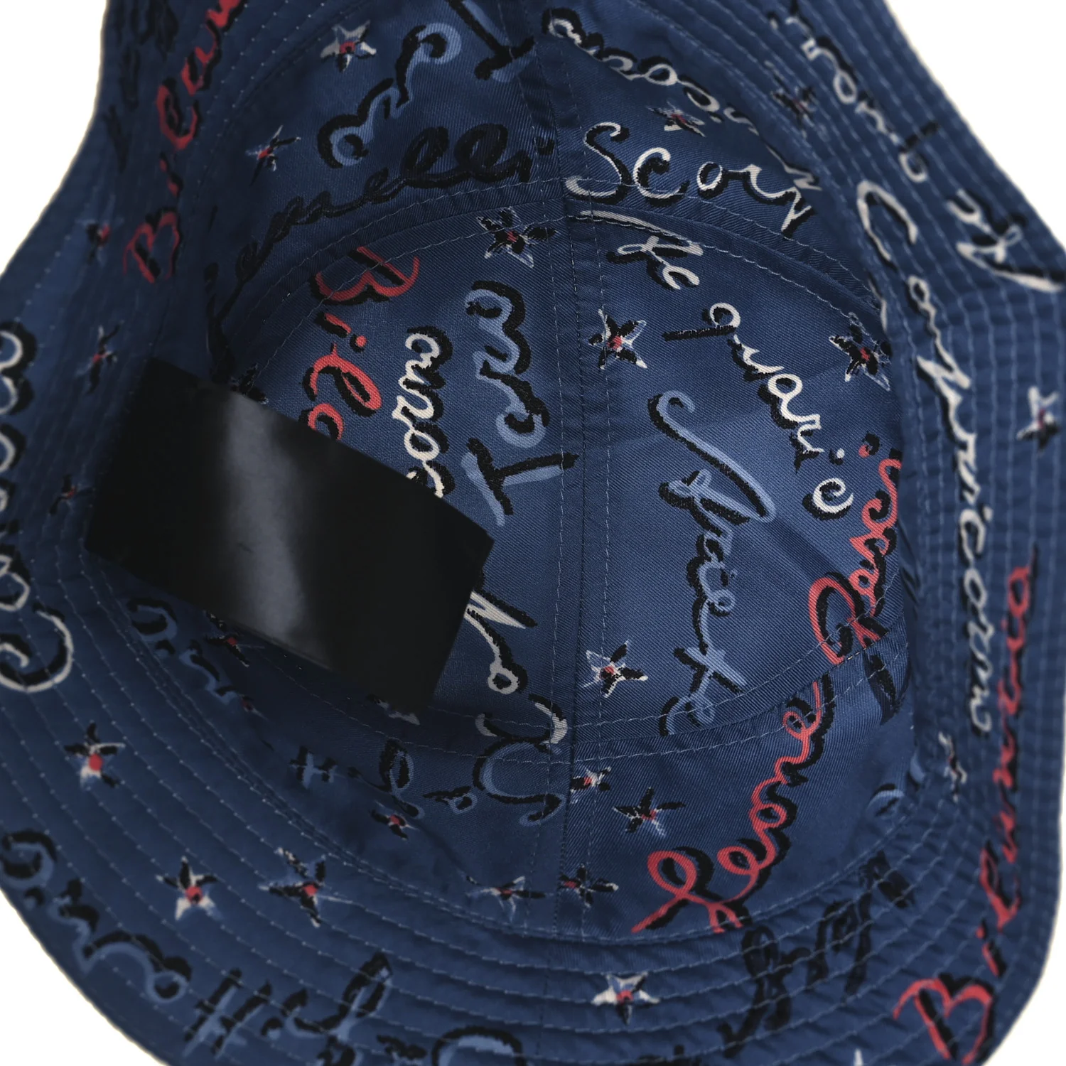 Silk Zodiac Reversible Bucket Hat S White Blue - Image 12