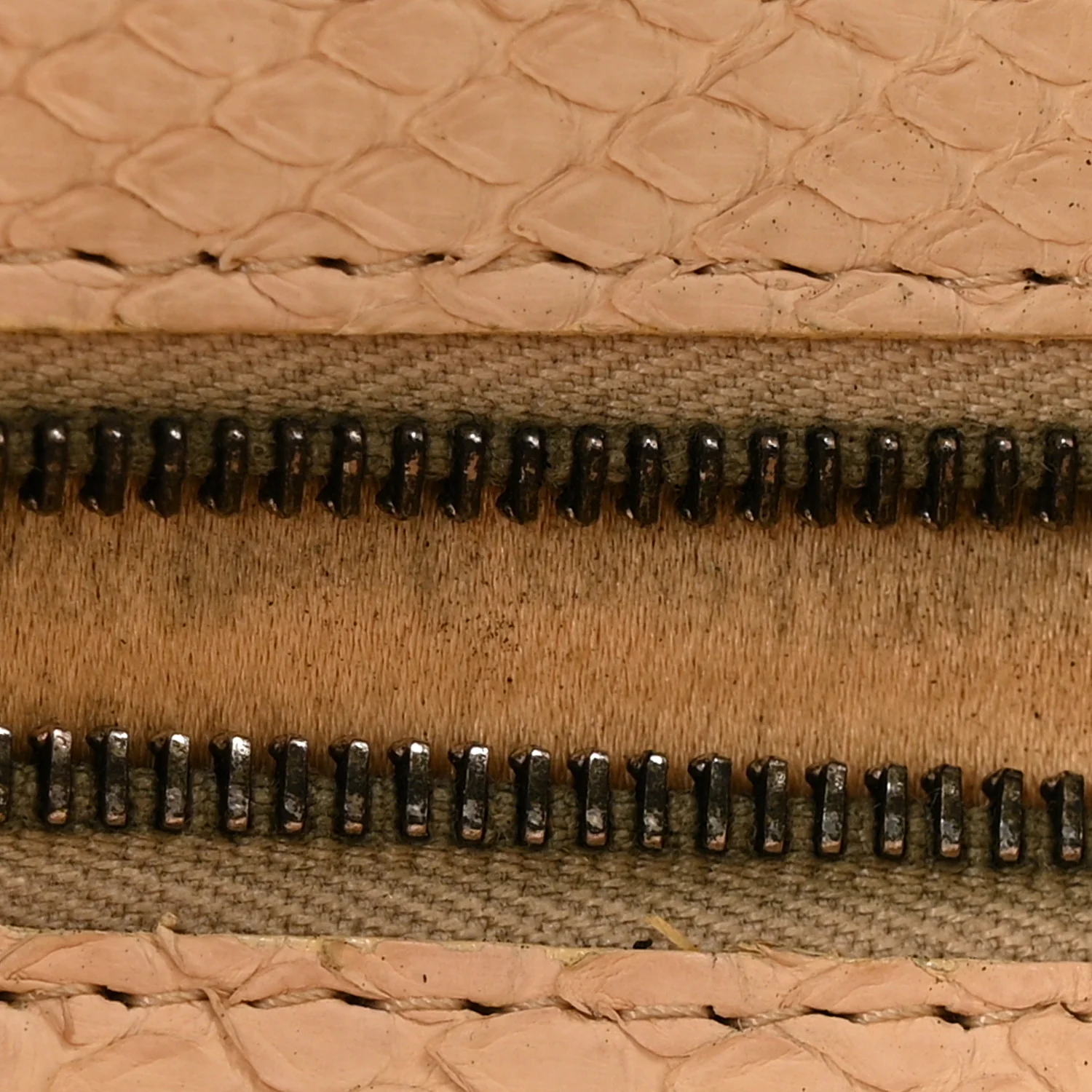 Snakeskin Baguette Light Beige - Image 7