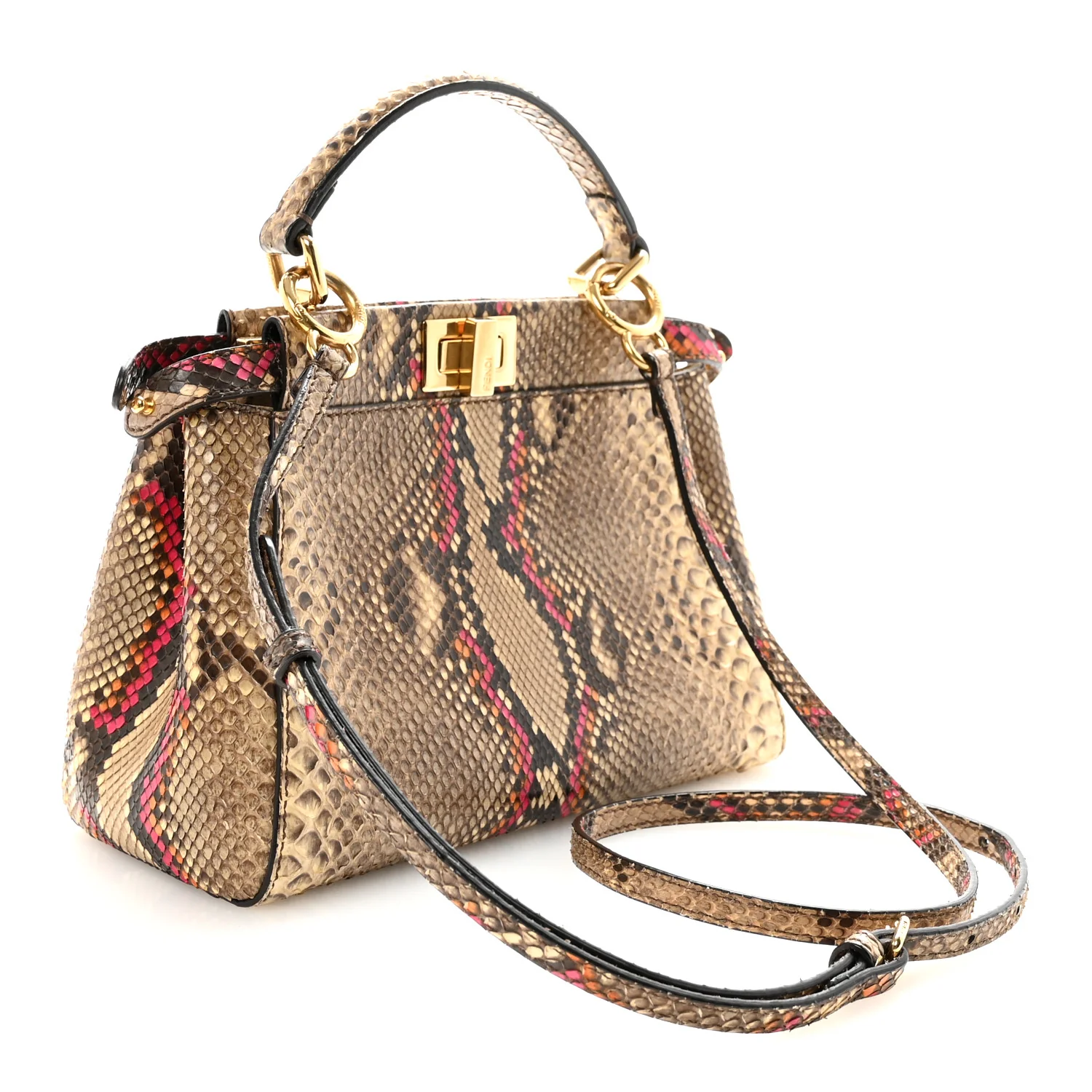 Snakeskin Mini Peekaboo Iconic Satchel Daisy Roccia - Image 3