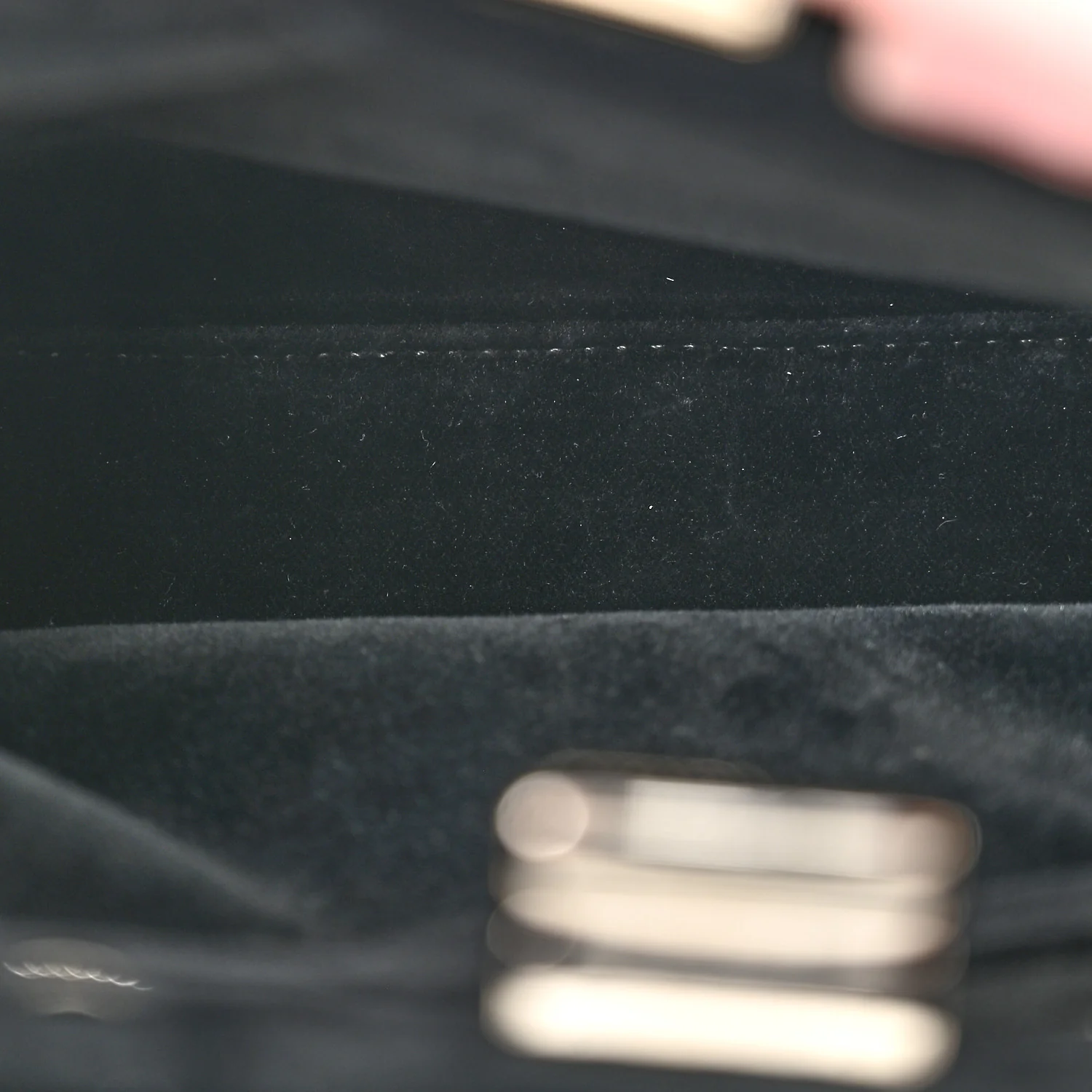 Velvet Embroidered Mini Peekaboo Iconic Satchel Black Multicolor - Image 5