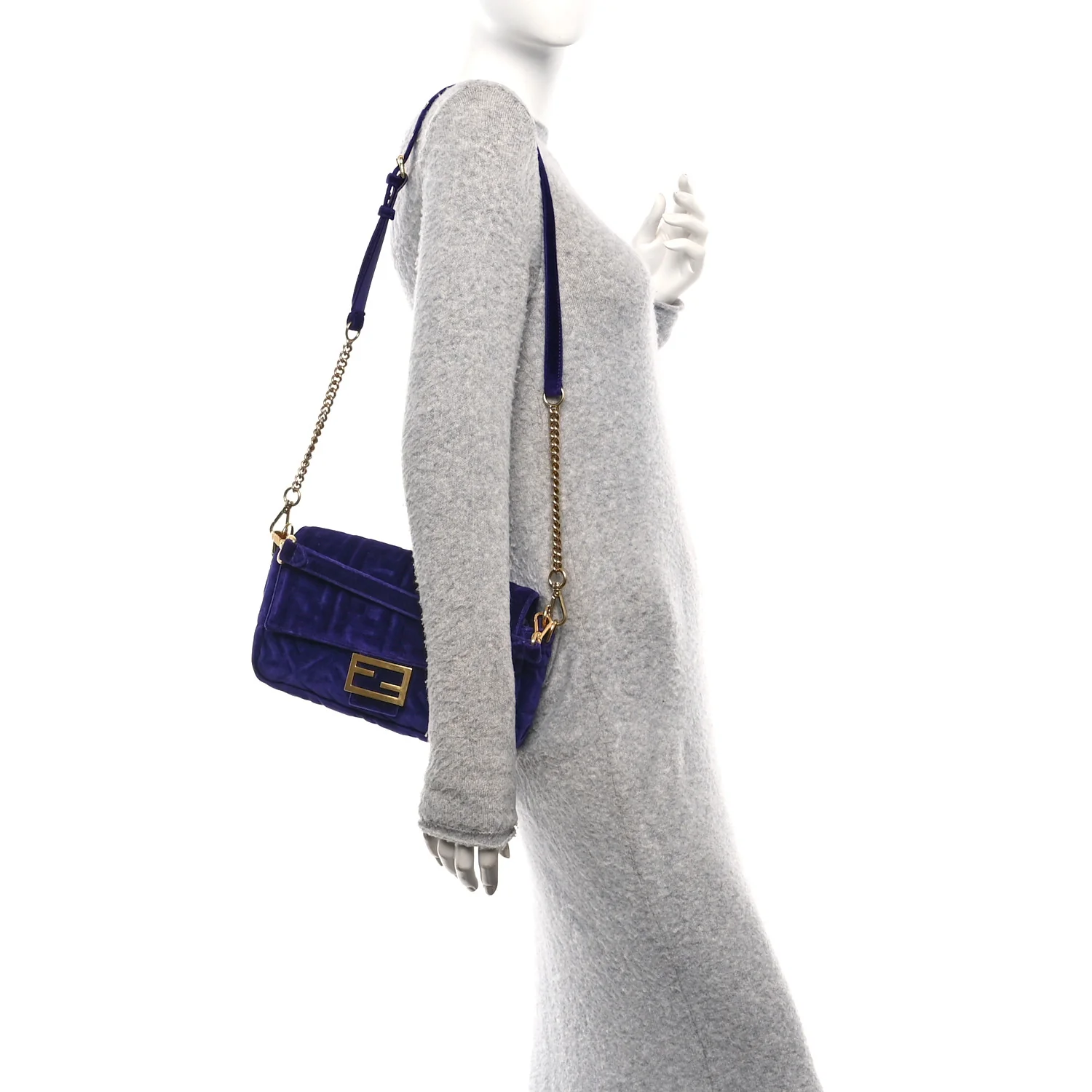 Velvet FF Embossed Baguette Viola Plus - Image 2