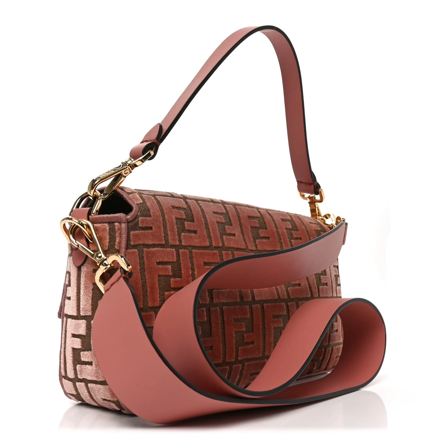 Velvet Jacquard Crystal FF Baguette Macaron - Image 3