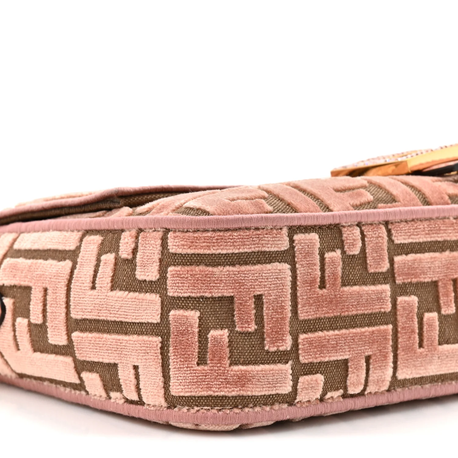Velvet Jacquard Crystal FF Baguette Macaron - Image 11