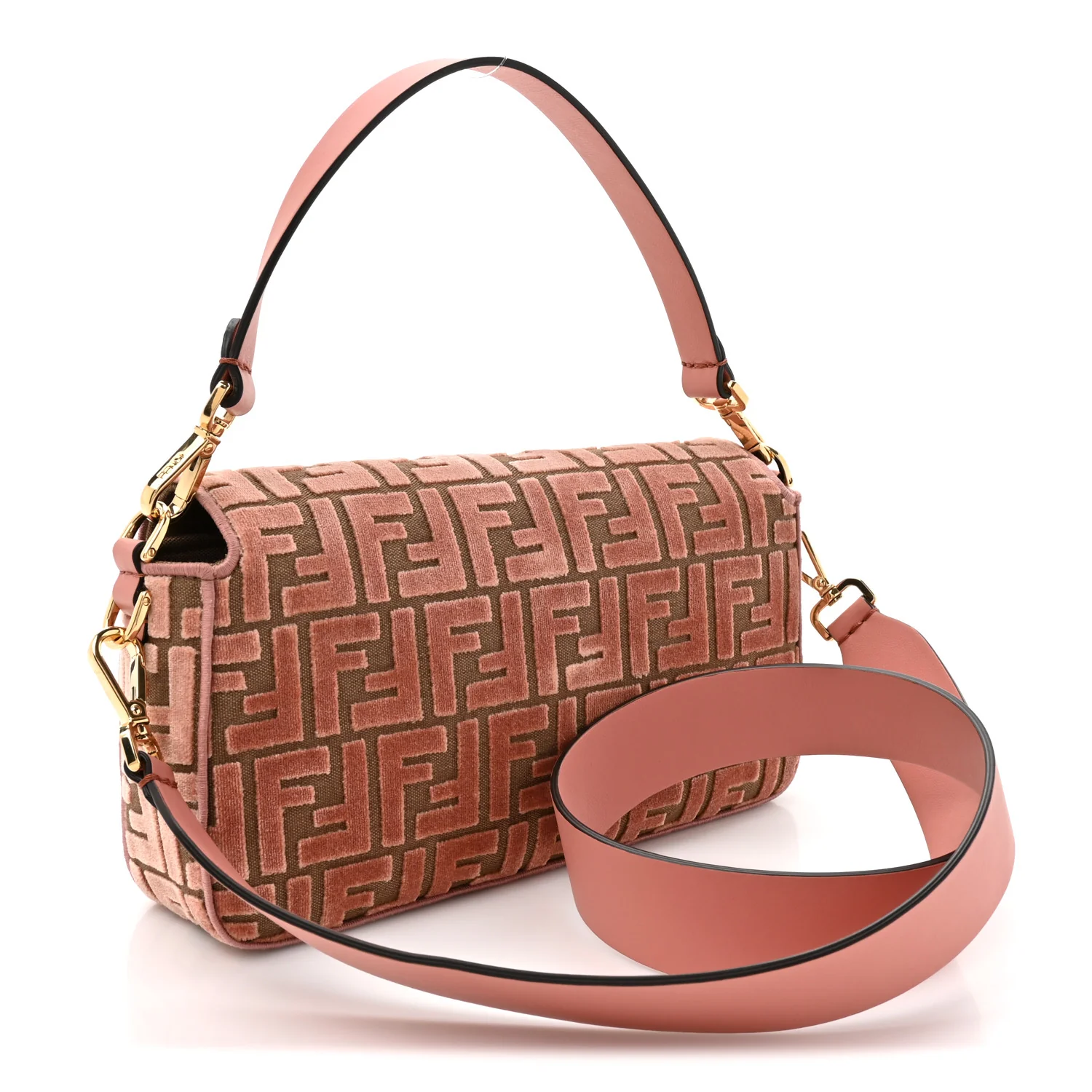 Velvet Jacquard Crystal FF Baguette Macaron - Image 3
