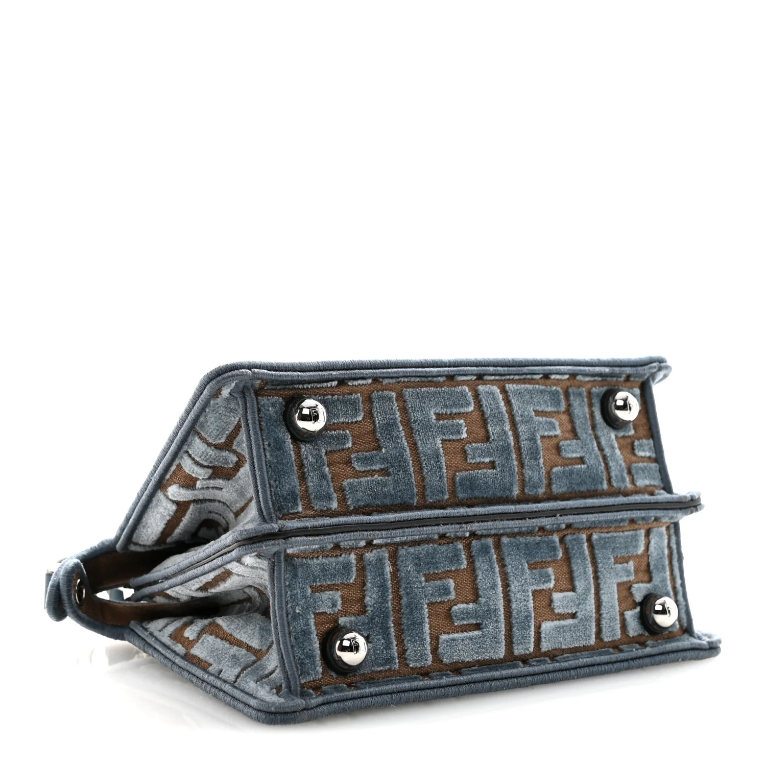 Velvet Jacquard FF Small Peekaboo I SEE U Satchel Anice - Image 4