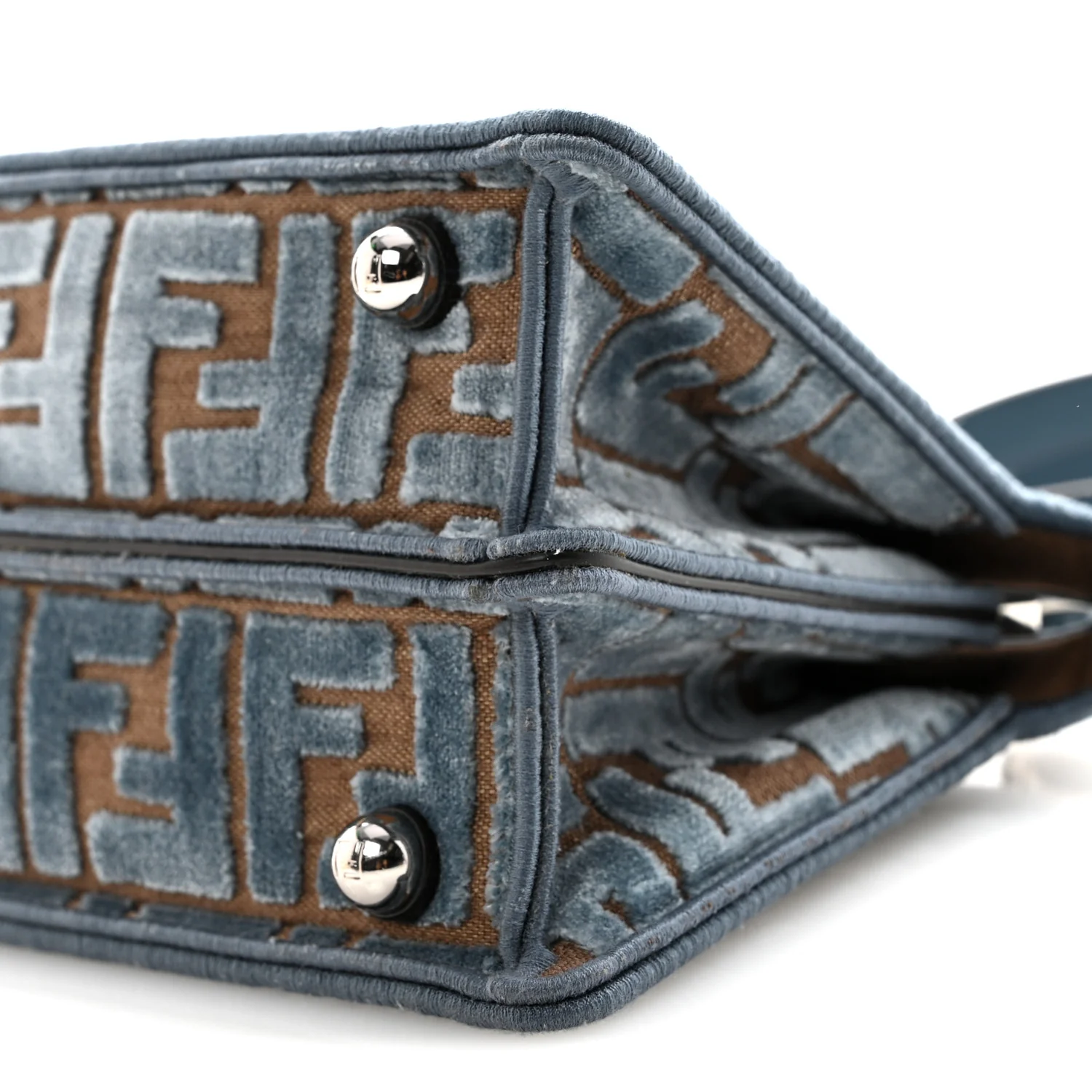 Velvet Jacquard FF Small Peekaboo I SEE U Satchel Anice - Image 9