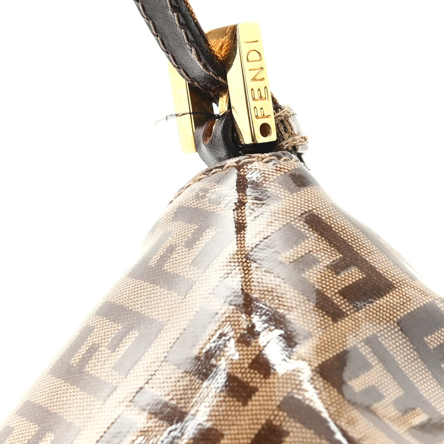 Vinyl Zucchino Baguette Double Flap Tobacco - Image 11