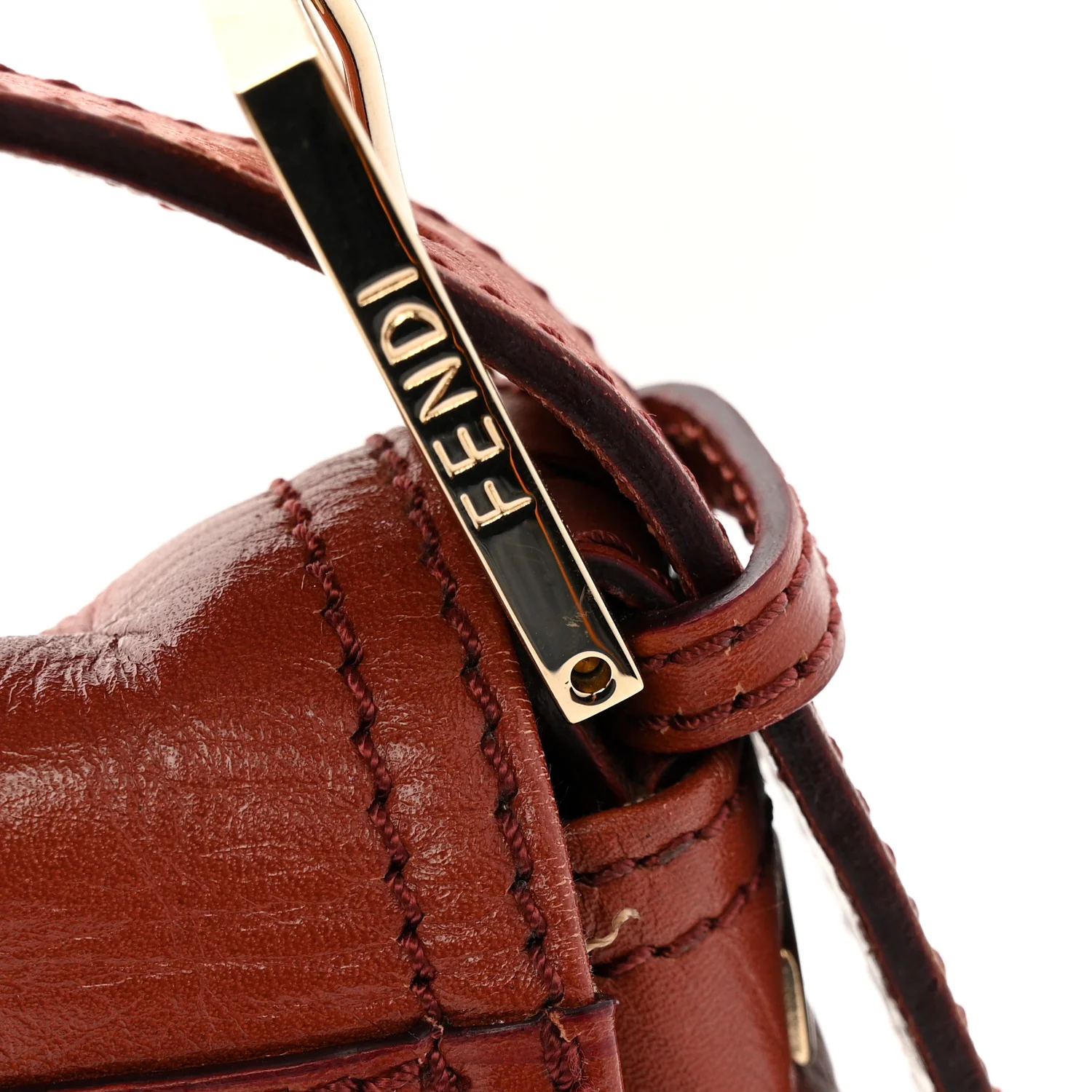 Vitello Acqua Large Convertible Baguette Bag Pompei - Image 11