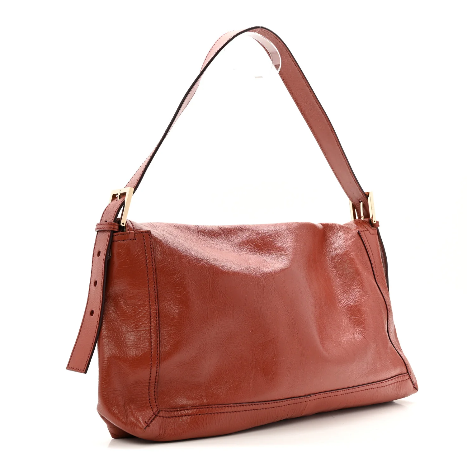 Vitello Acqua Large Convertible Baguette Bag Pompei - Image 3