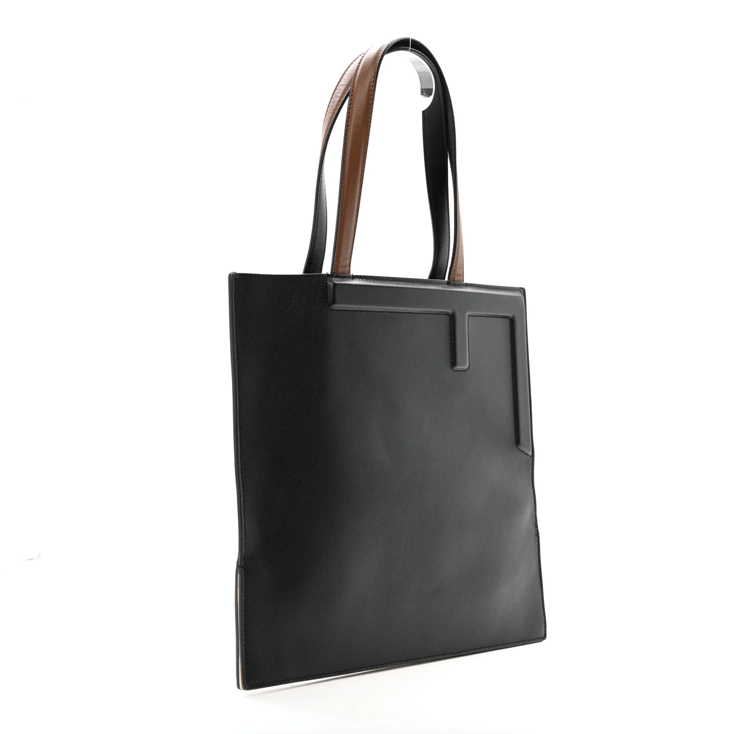 Vitello Bellagio Medium Fendi Flip Cognac Black - Image 3