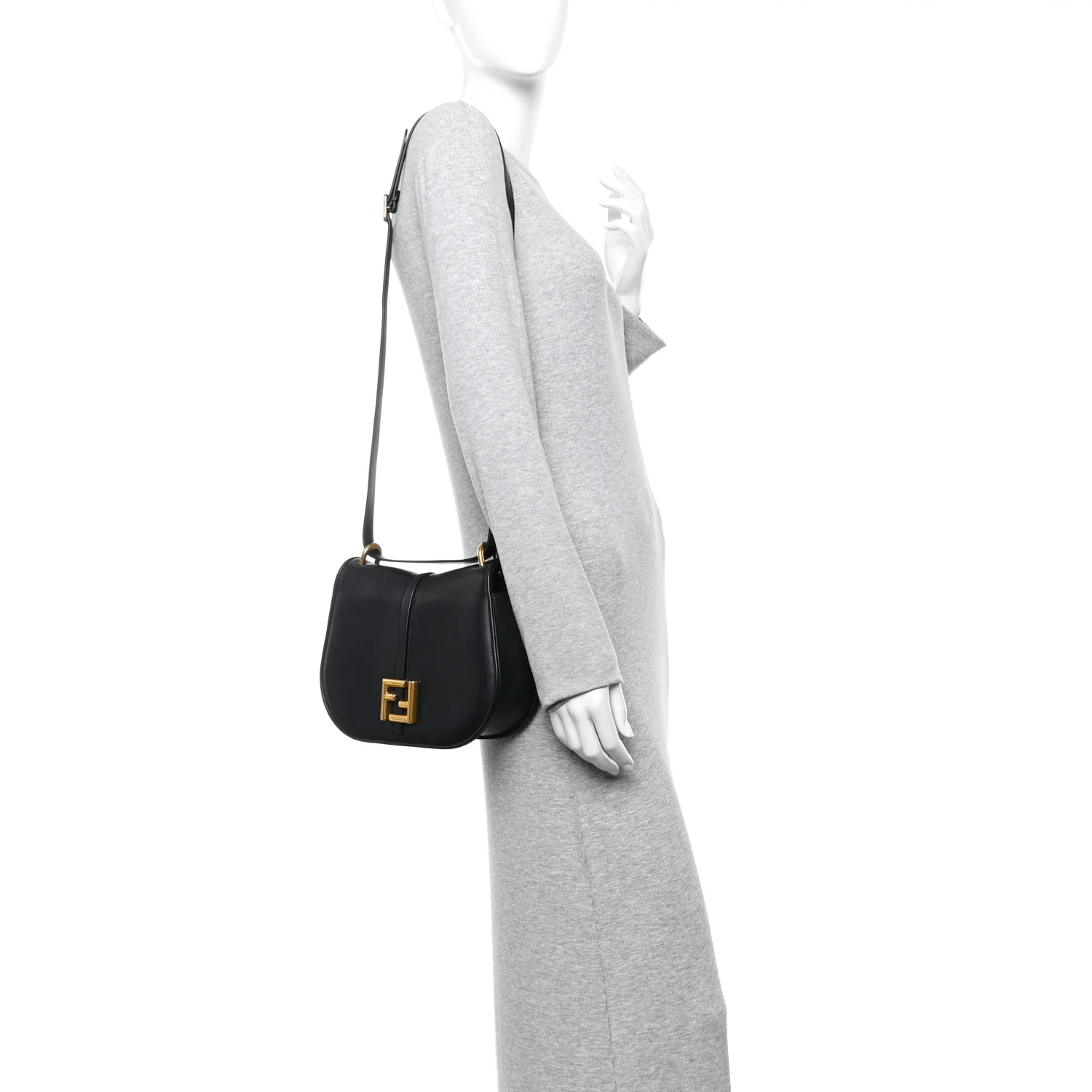Vitello Brenta Cher Medium Fendi C'mon Black - Image 2