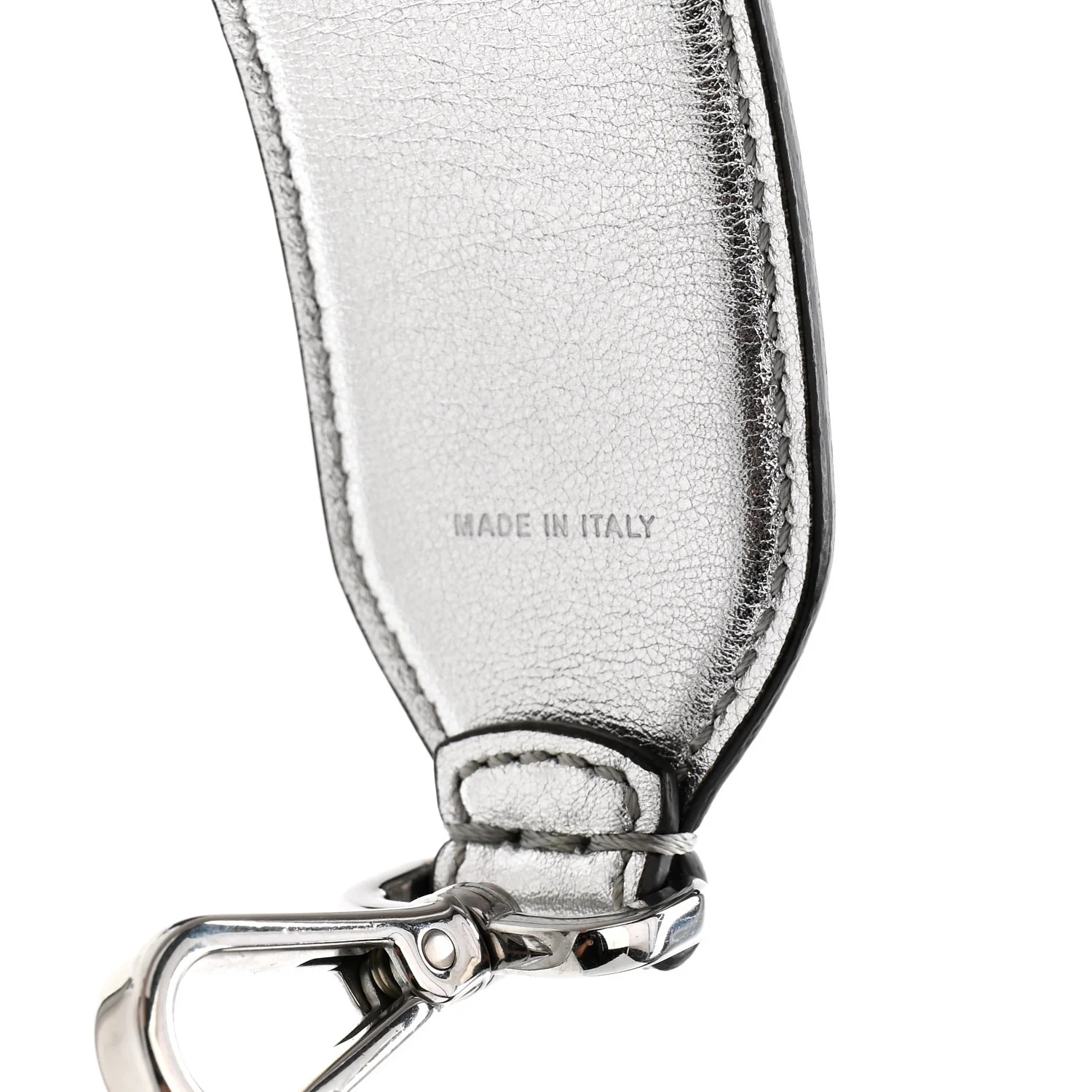 Vitello Catalan Mirror FF 1974 Embossed Strap You Argento - Image 3