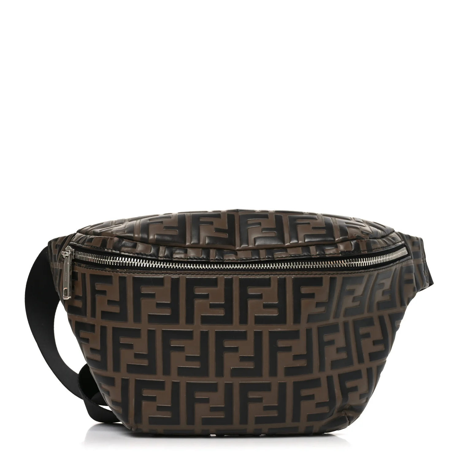 Vitello Century Bi-Color FF 1974 Embossed Belt Bag Maya Black
