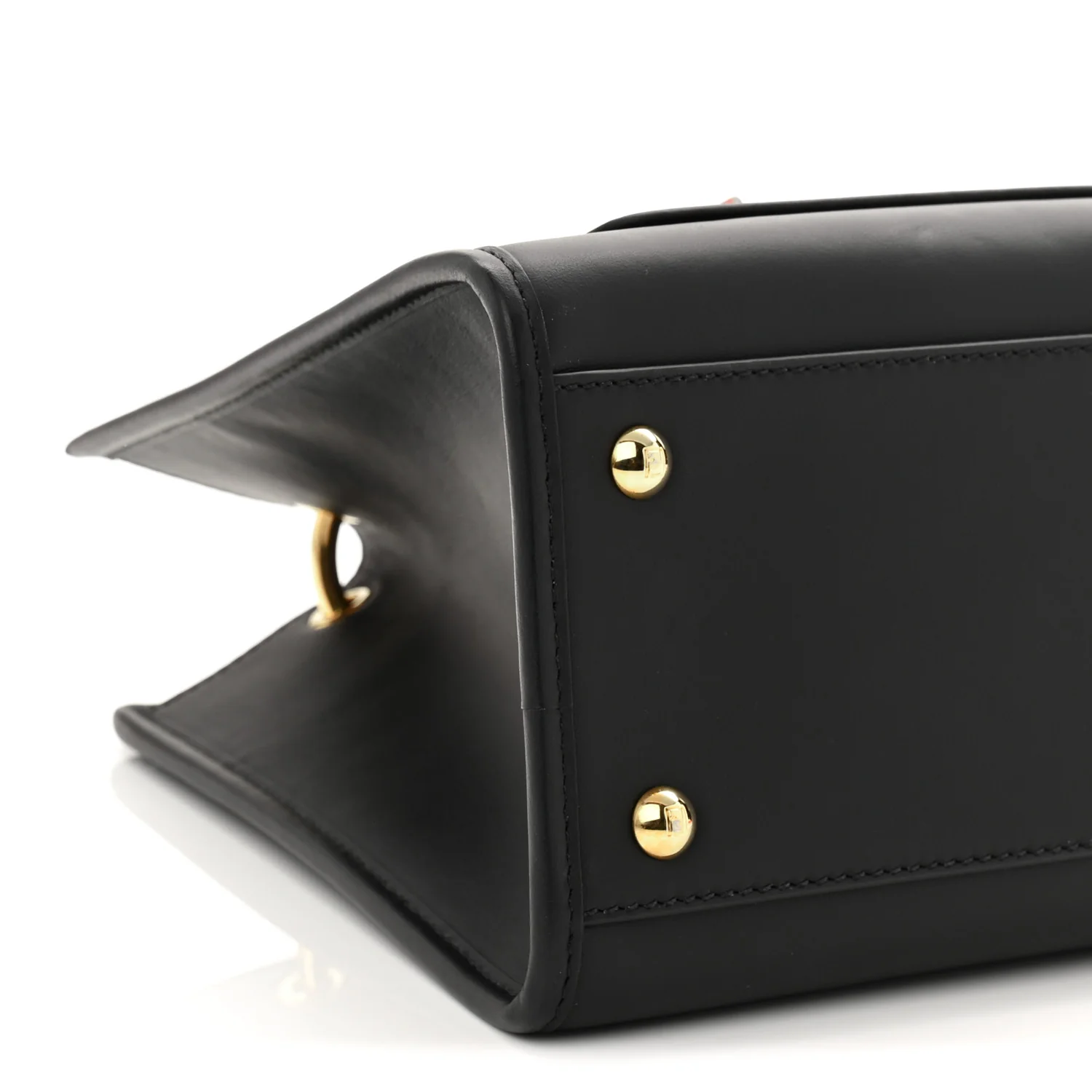Vitello Century F is Fendi FF 1974 Embossed Small Runaway Satchel Black Maya - Image 10