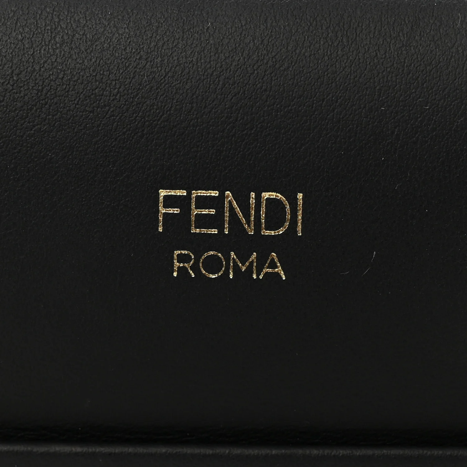 Vitello Century F is Fendi FF 1974 Embossed Small Runaway Satchel Black Maya - Image 6