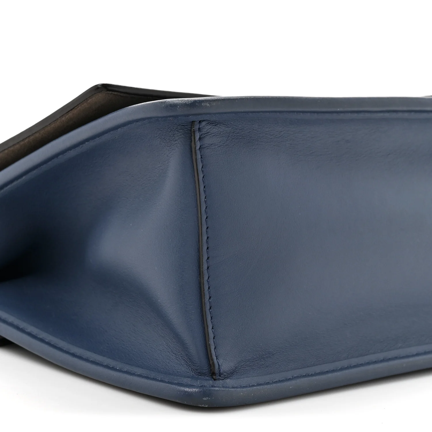Vitello Century Opaco F is Fendi Kan I Shoulder Bag Blu Scuro - Image 10