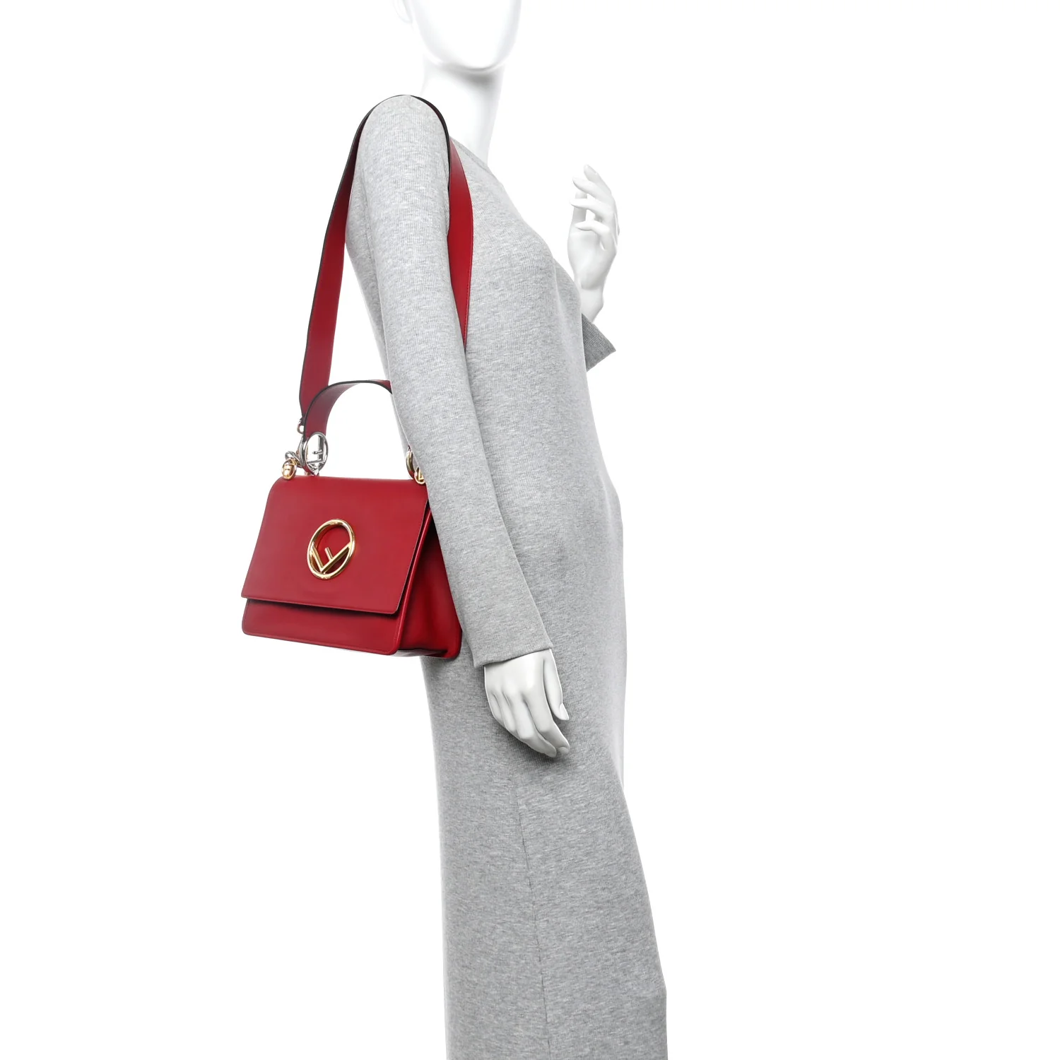 Vitello Century Opaco F is Fendi Kan I Shoulder Fragola - Image 2