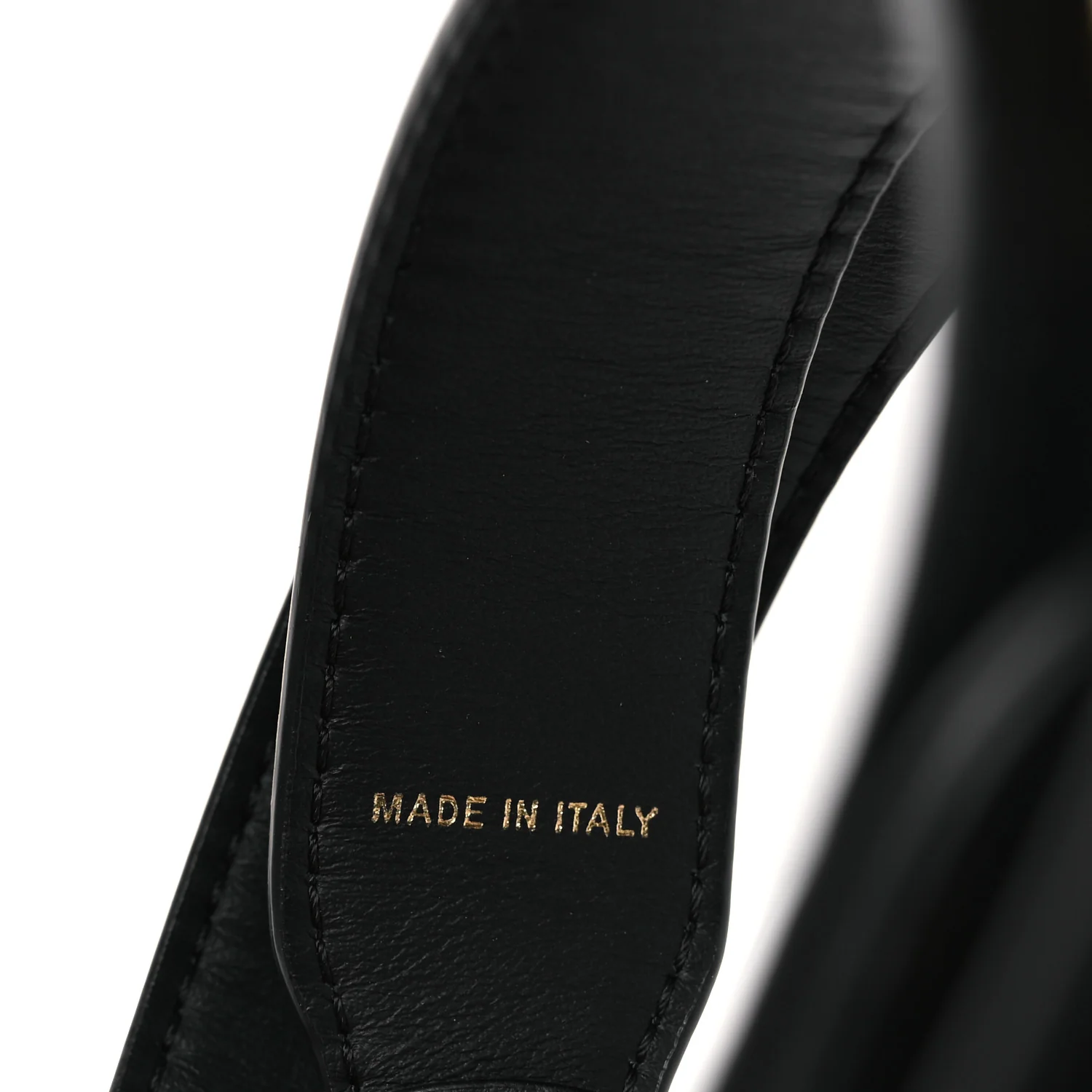 Vitello Century Opaco Flat Studded Strap You Black - Image 4
