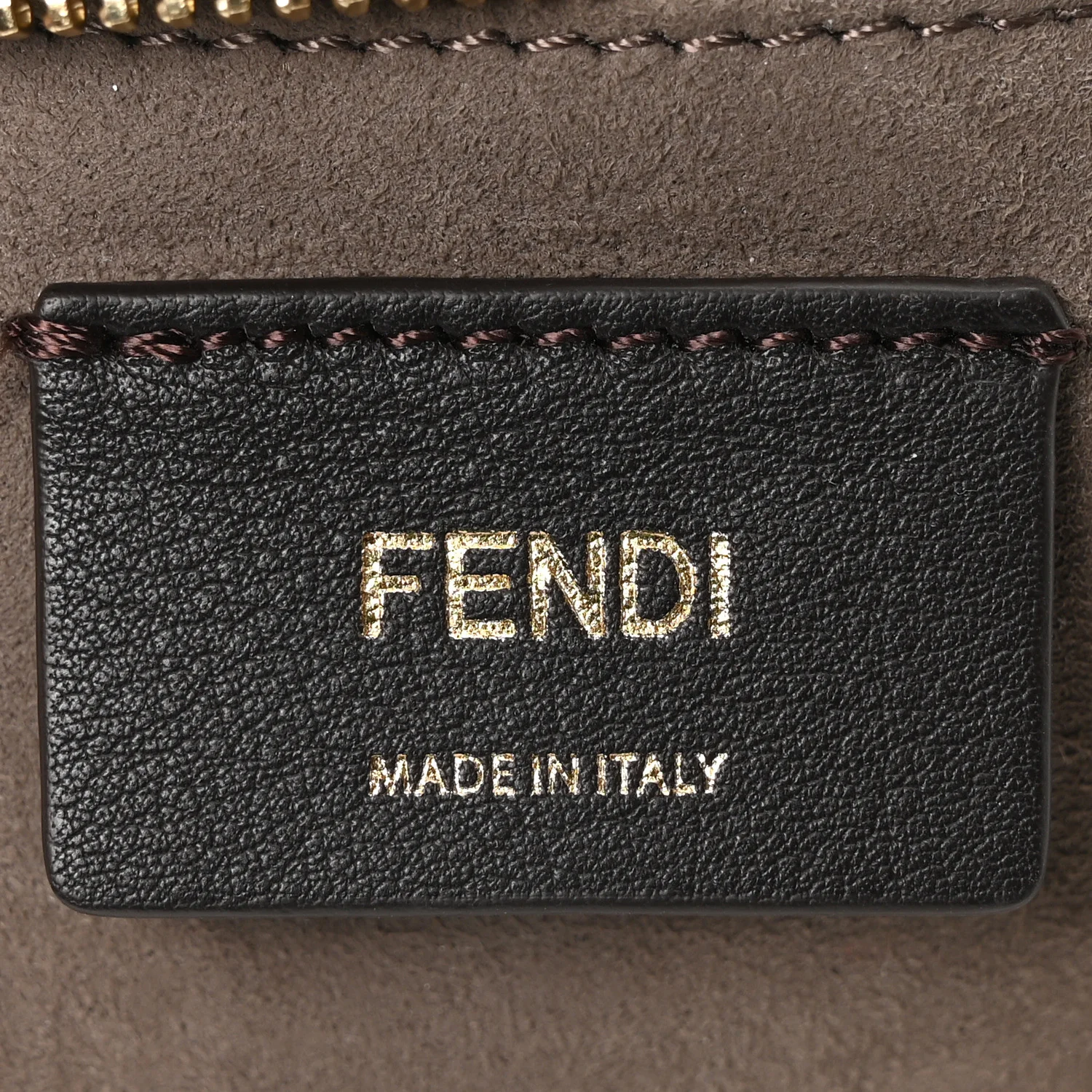 Vitello Century Velvet F is Fendi FF Multicolor Bi-Color Camera Case Fango Black Multicolor - Image 6