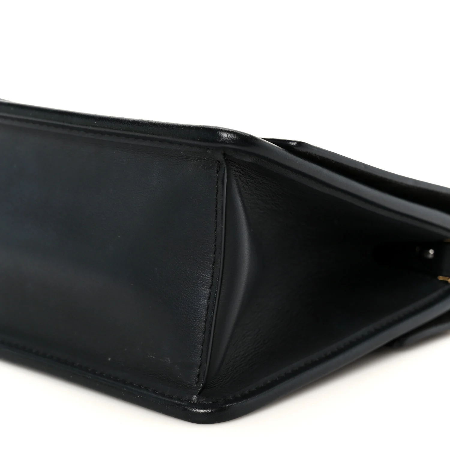 Vitello Century Velvet F is Fendi FF Small Kan I Shoulder Bag Black Tobacco - Image 11