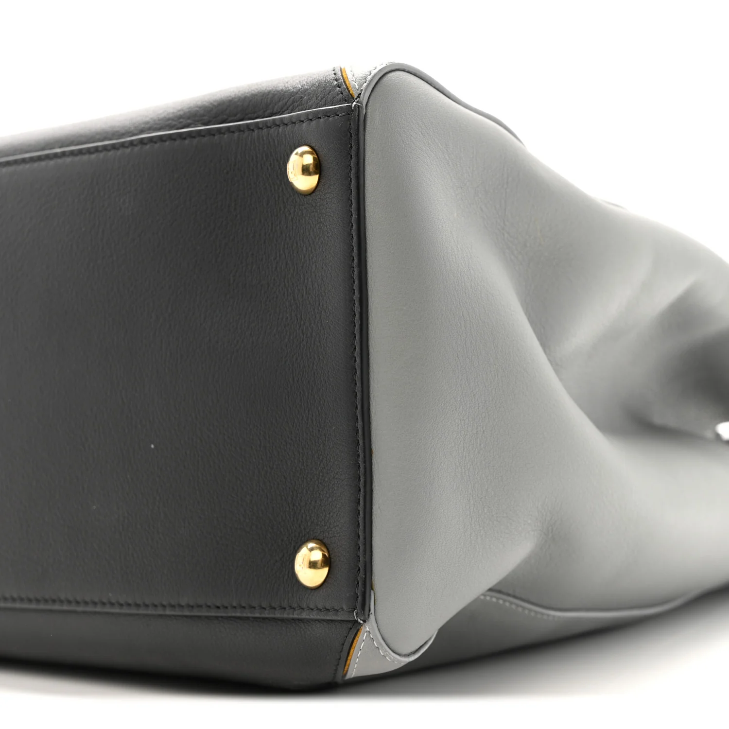 Vitello Colorblock Regular 2Jours Tote White Multicolor Girasole Black - Image 11