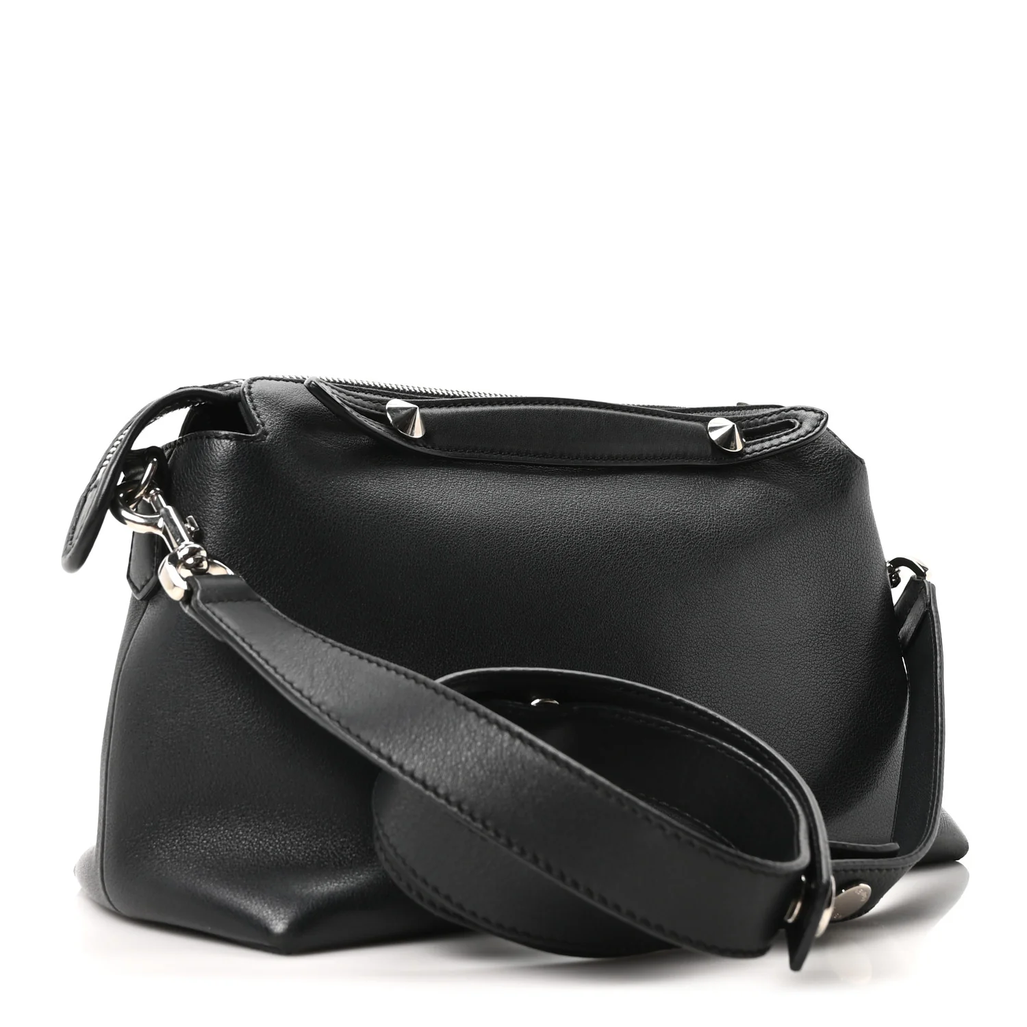 Vitello Dolce Medium By The Way Boston Bag Black - Image 3