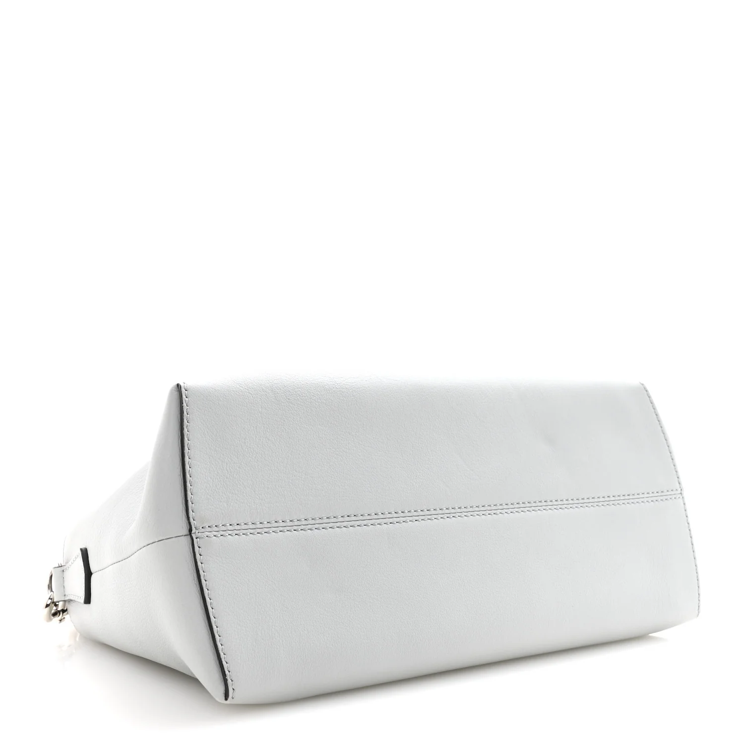 Vitello Dolce Pearl Scalloped Medium By The Way Boston Bag Grigio Perla - Image 4