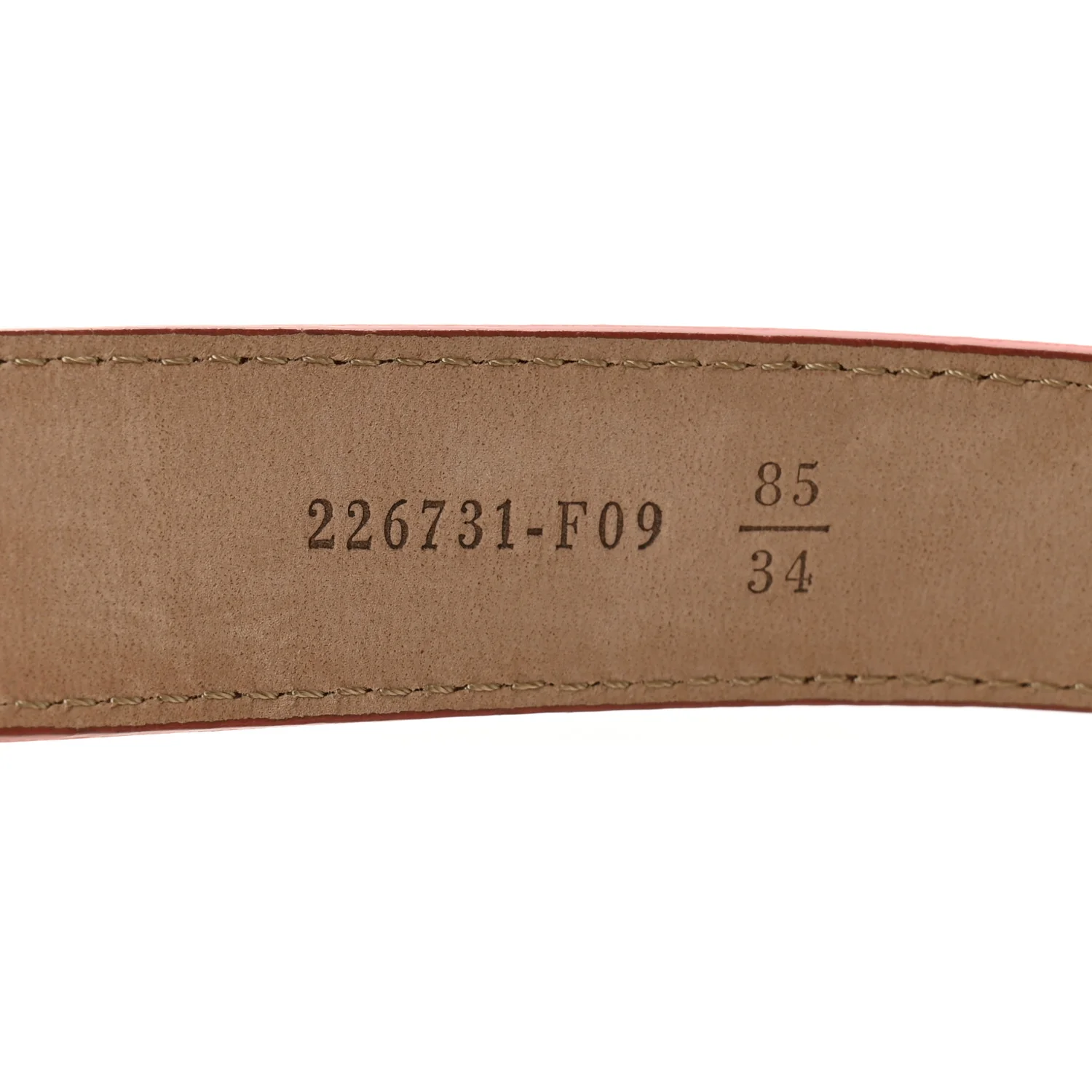 Vitello Elite FF Buckle Belt 85 34 Red - Image 4