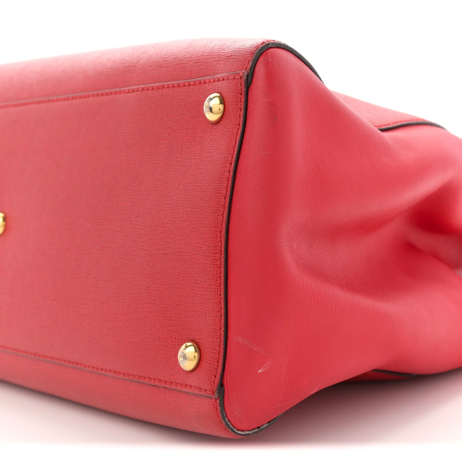 Vitello Elite Flamingo Regular 2Jours Tote Rosso Fiamma - Image 10