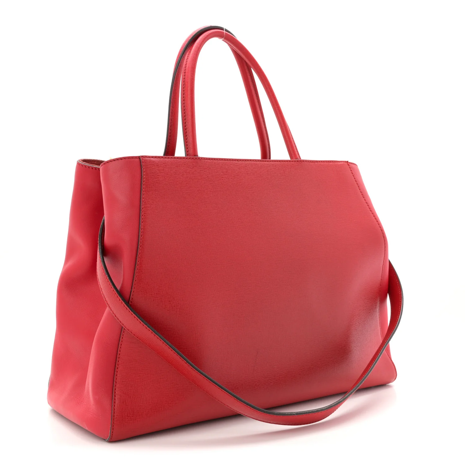 Vitello Elite Flamingo Regular 2Jours Tote Rosso Fiamma - Image 3