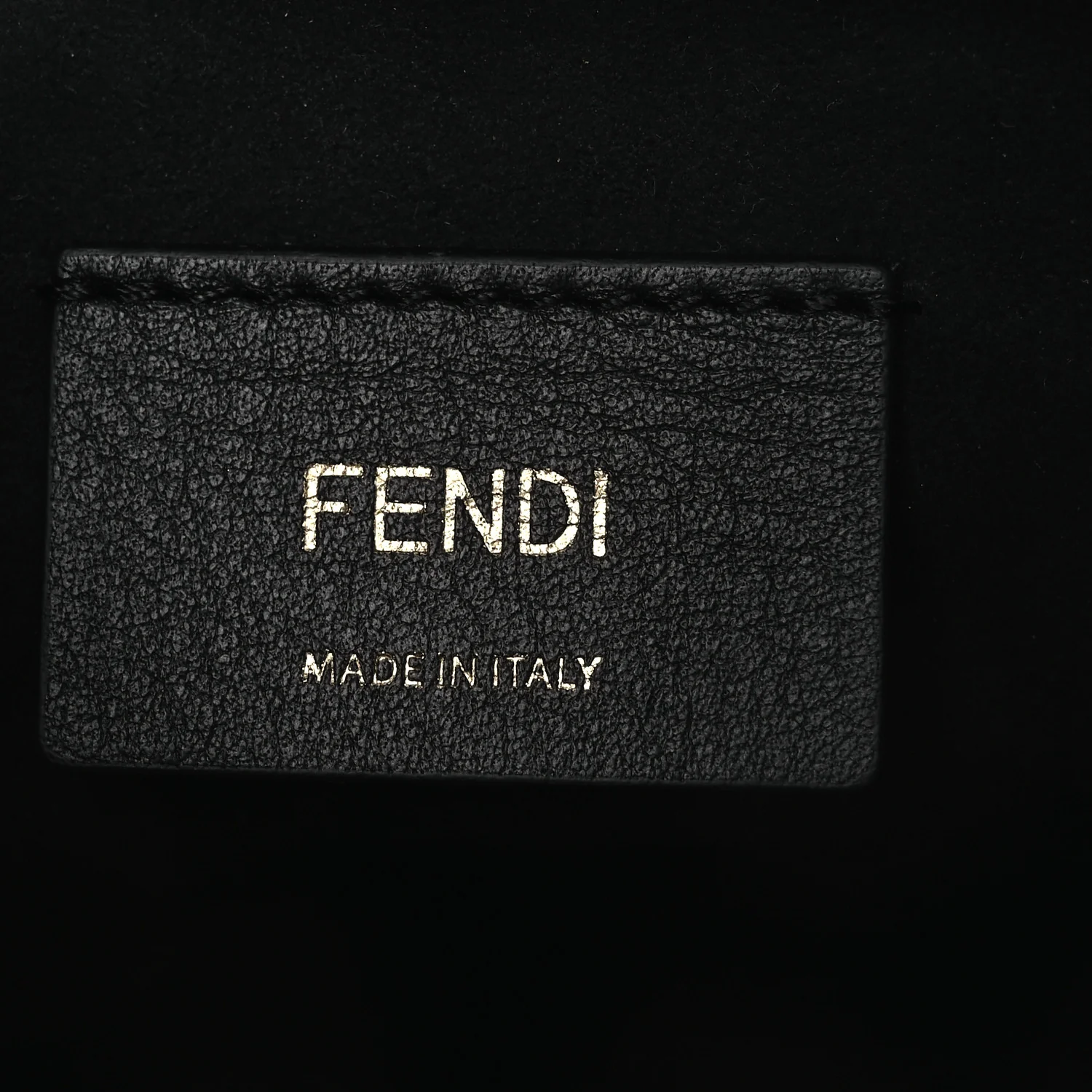 Vitello Fluffy Grace F is Fendi Logo Embossed Mini Mon Tresor Bucket Bag Rosa Quarzo Black - Image 6
