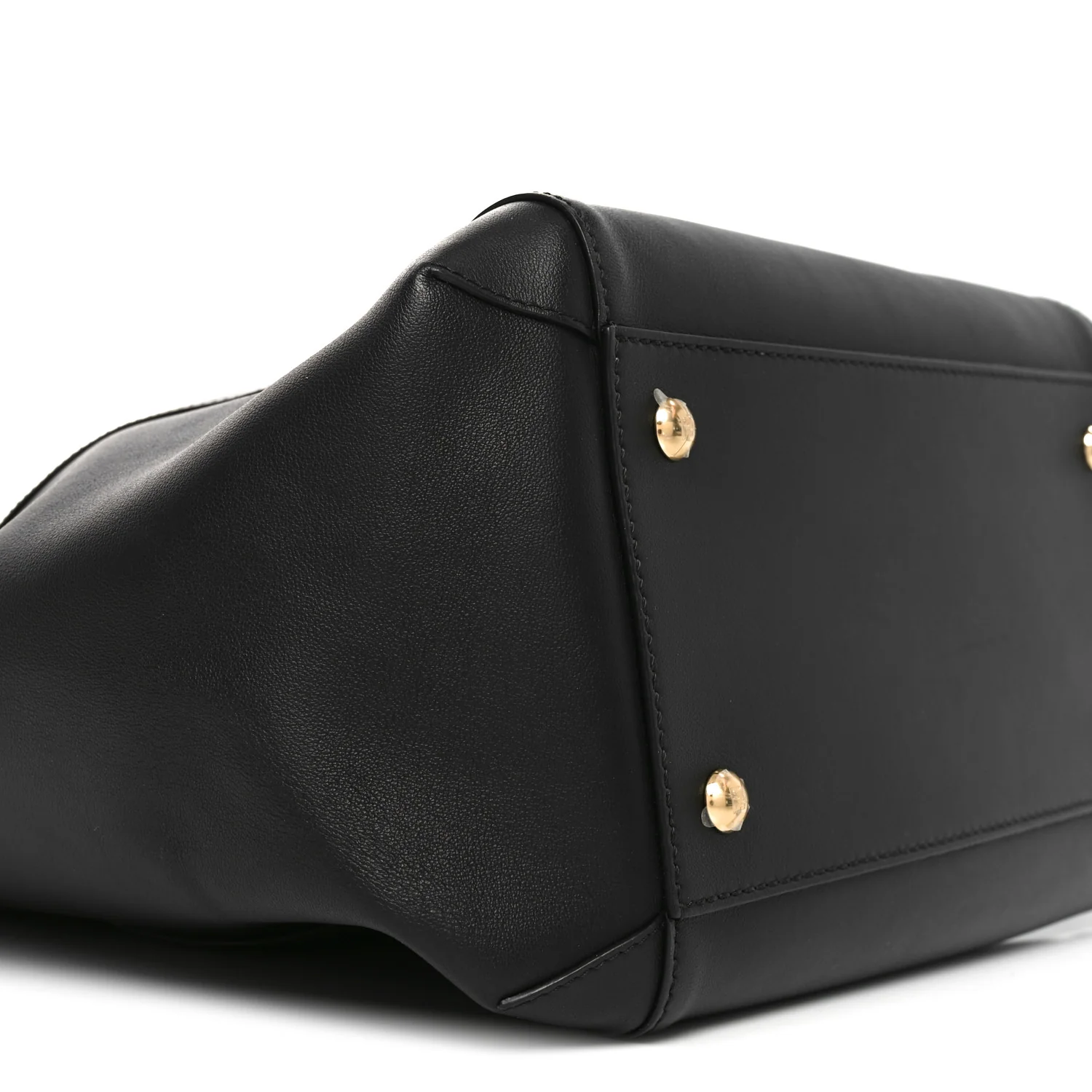 Vitello Grace King Karligraphy Chain Bucket Bag Black Bisquit - Image 10