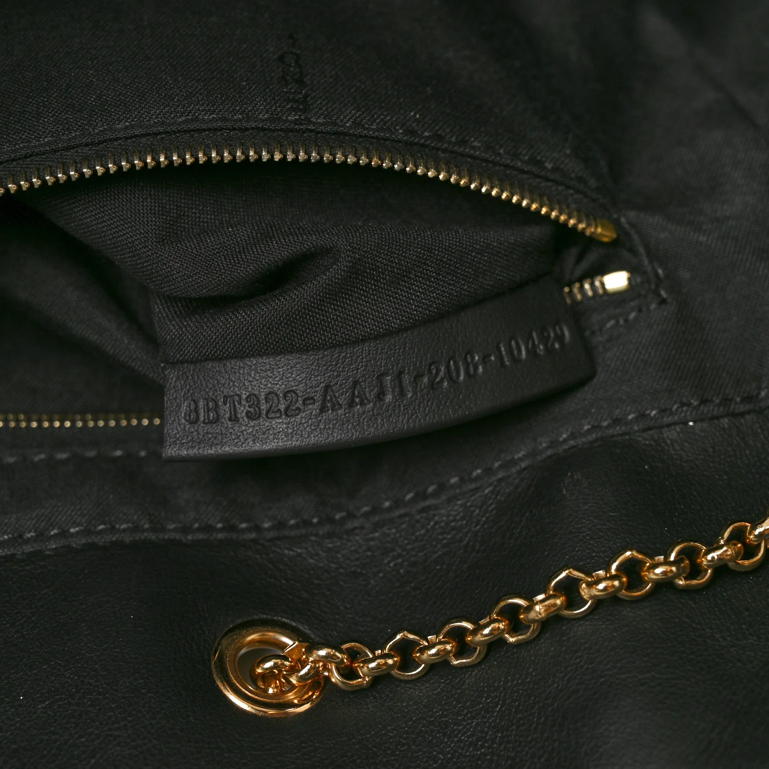 Vitello Grace King Karligraphy Chain Bucket Bag Black Bisquit - Image 8