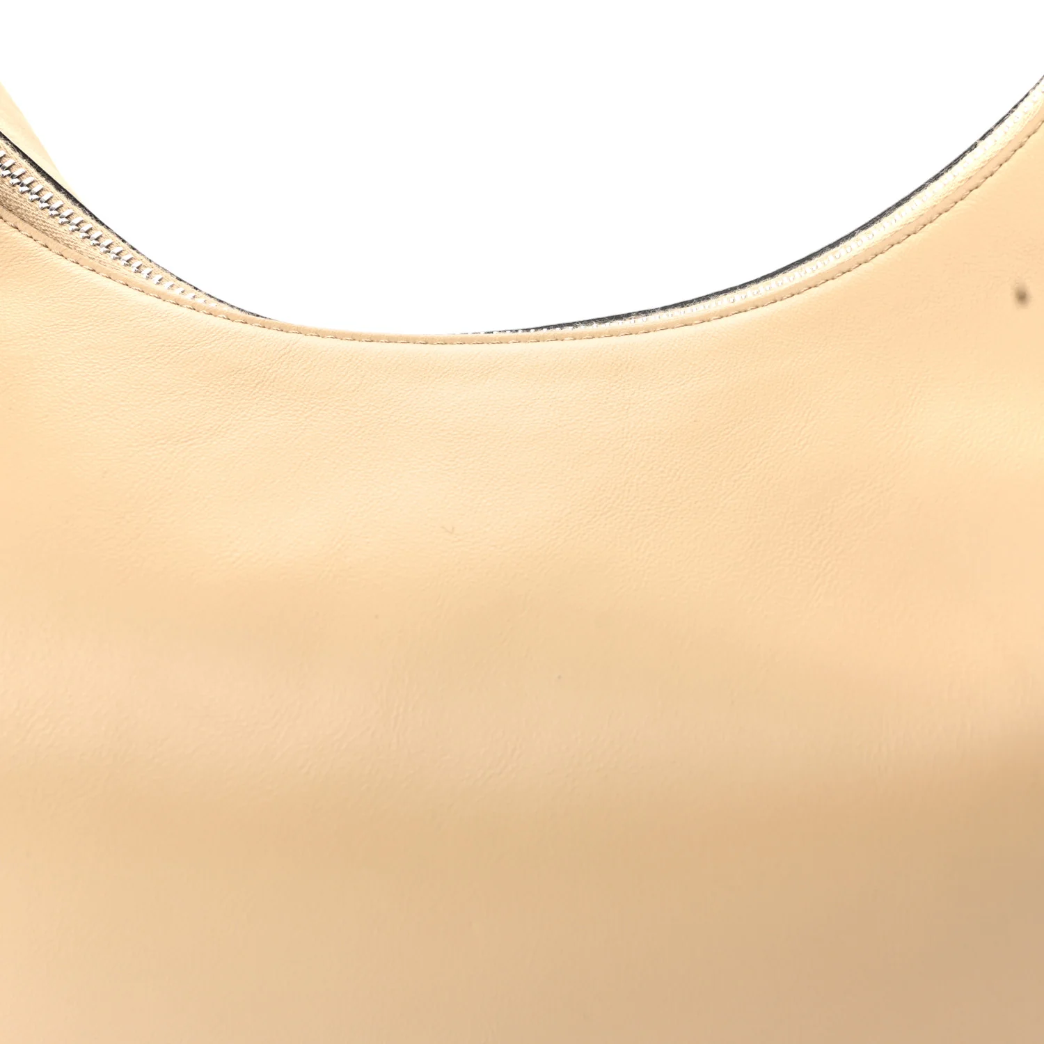 Vitello Grace Matte Metal Handle Medium Fendigraphy Hobo Bag Beige Amido - Image 8