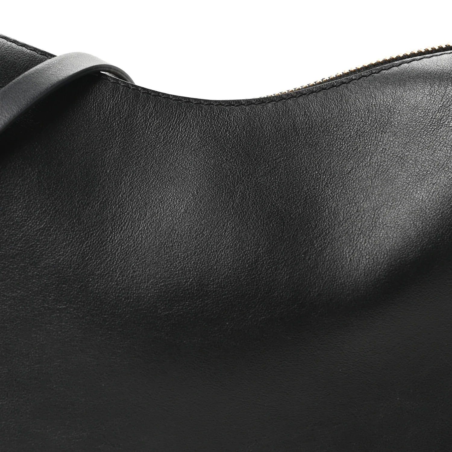 Vitello Grace Matte Mini Fendigraphy Hobo Bag Black - Image 8