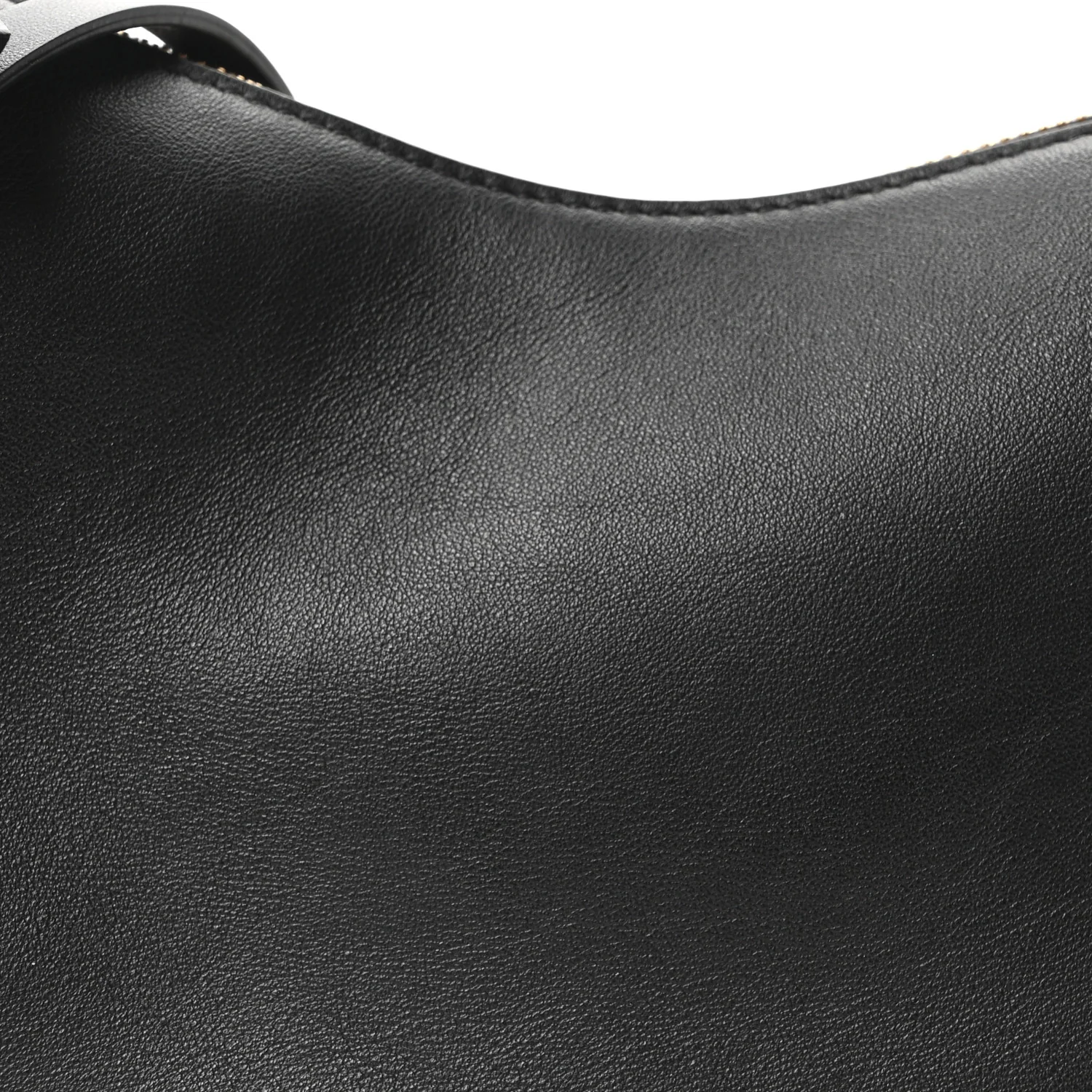 Vitello Grace Matte Mini Fendigraphy Hobo Bag Black - Image 8