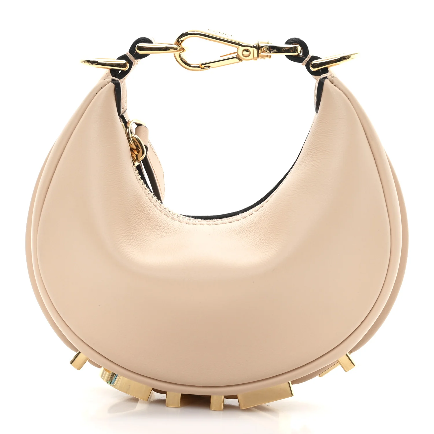 Vitello Grace Matte Nano Fendigraphy Hobo Charm Light Rose